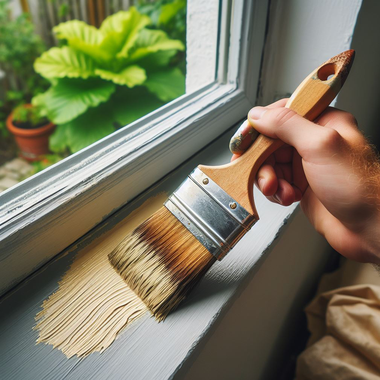adams gold paint brush