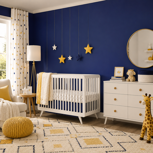 admiral blue painted nursery