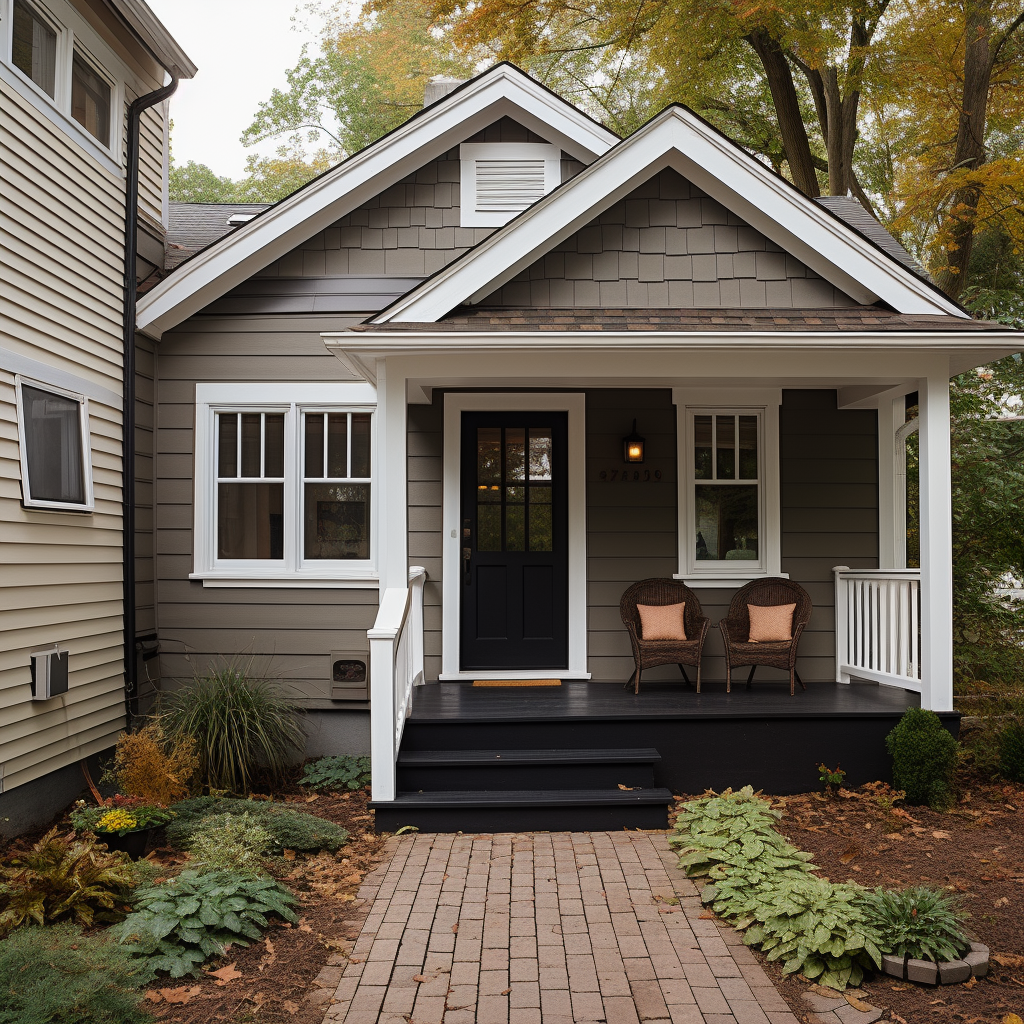 alexandria beige painted entryway