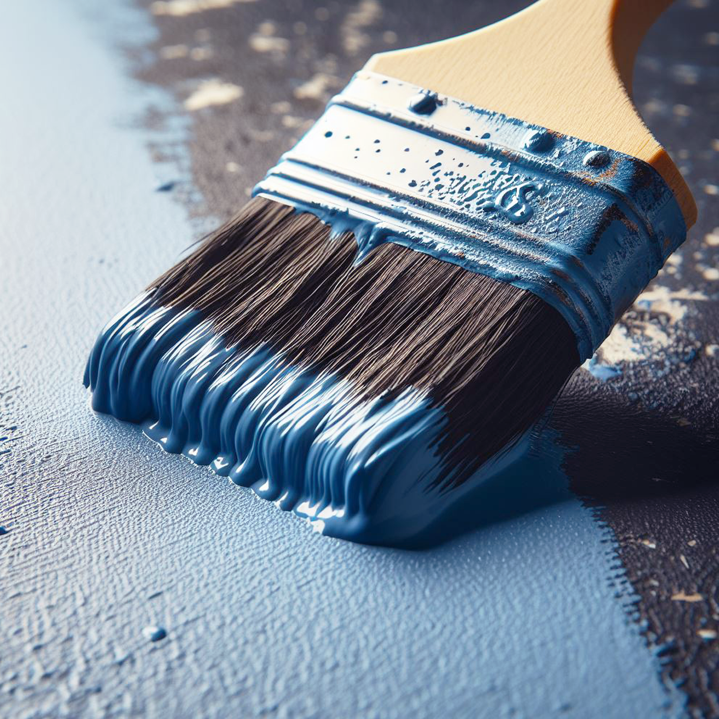 aqua marina paint brush