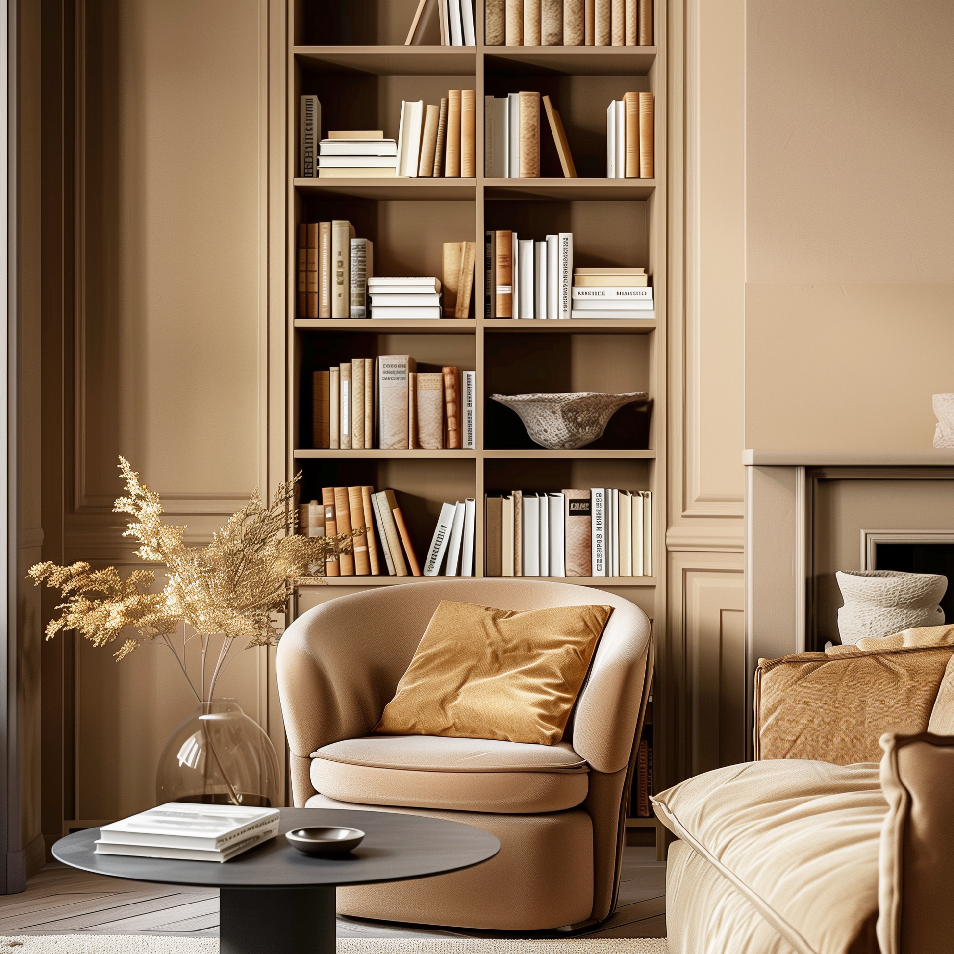arizon tan painted library