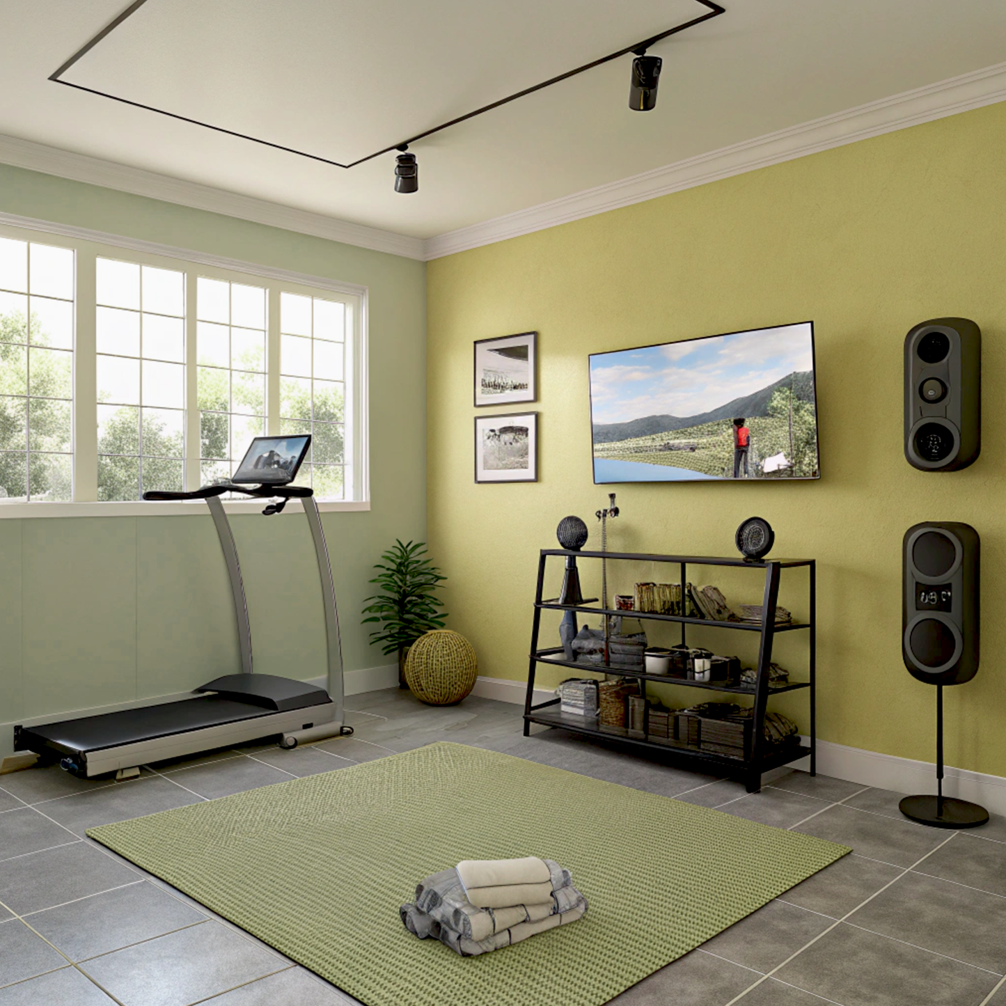 artichoke hearts painted gym