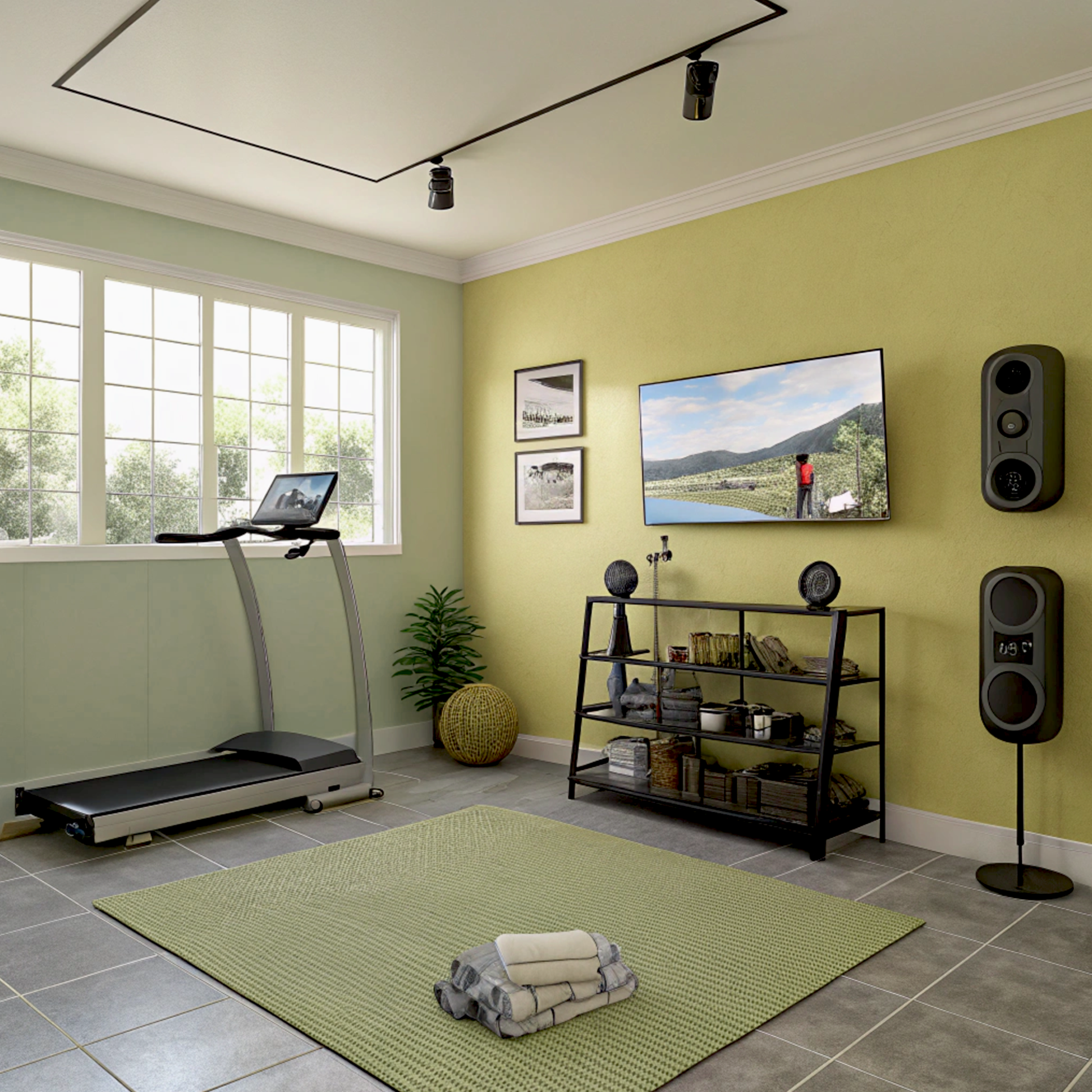 artichoke hearts painted gym