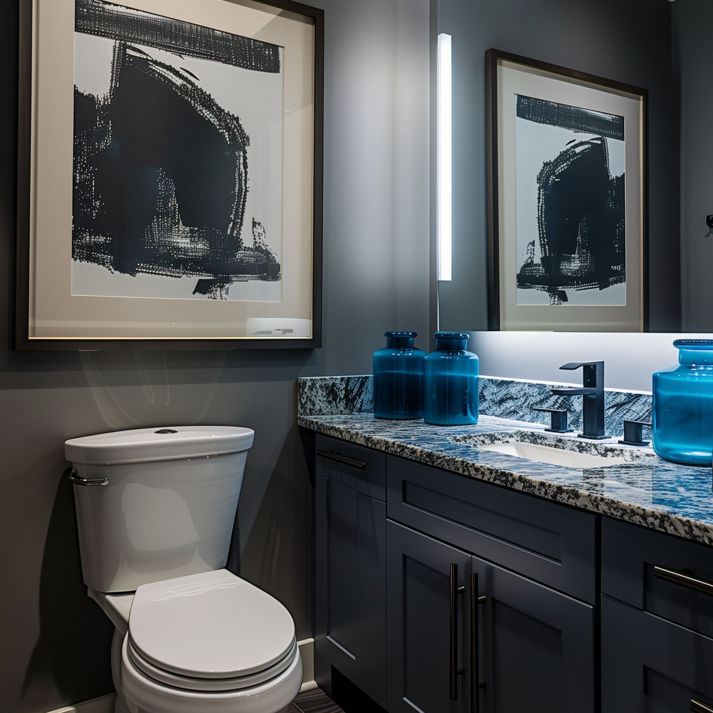 ashland slate painted bathroom