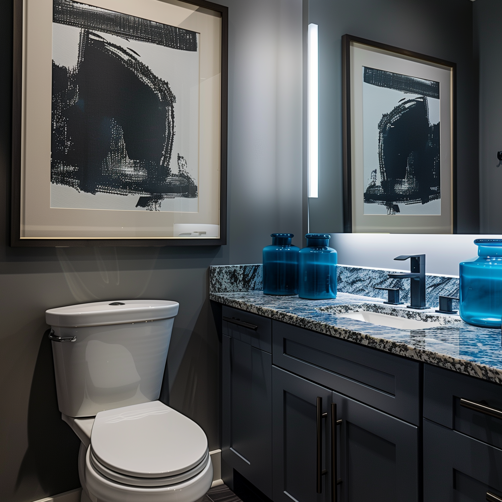 ashland slate painted bathroom