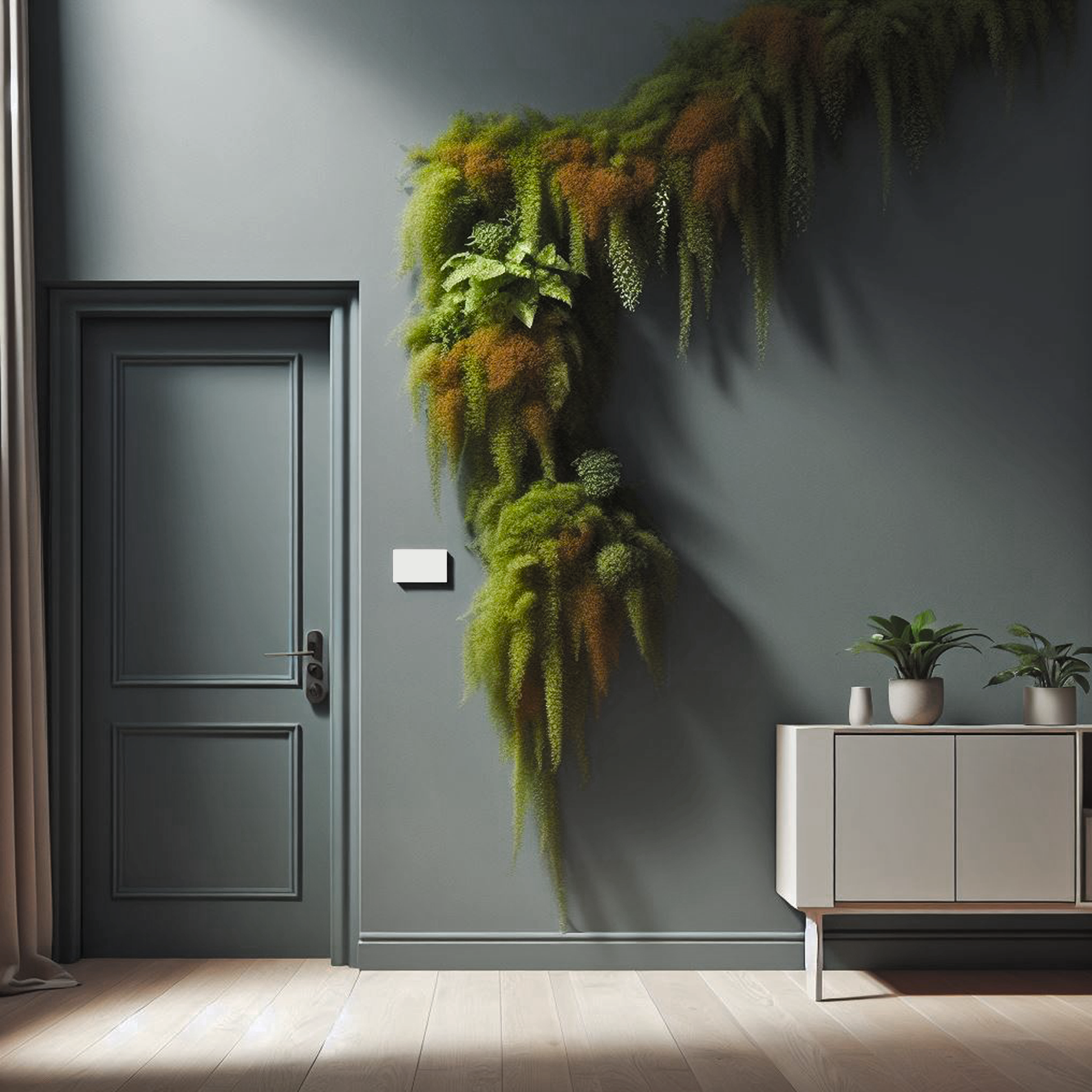 ashwood moss painted doorway