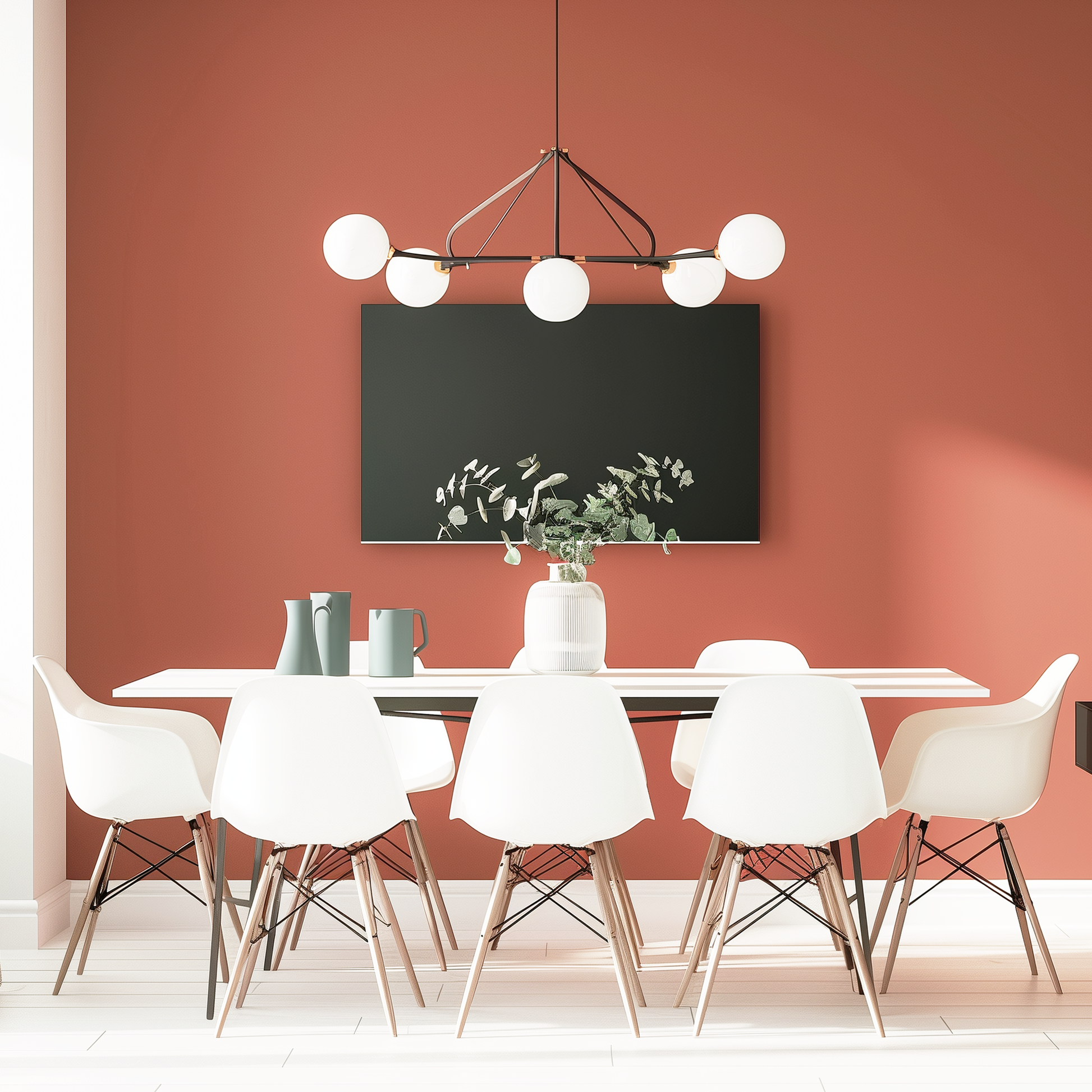 audubon russet painted dinning room