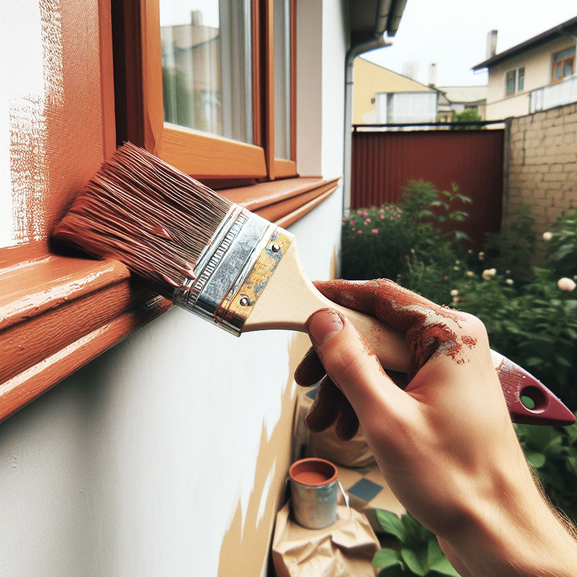 autumn cover paint brush