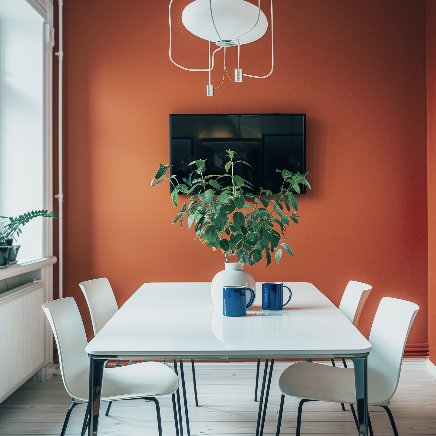 autumn cover painted dinning room