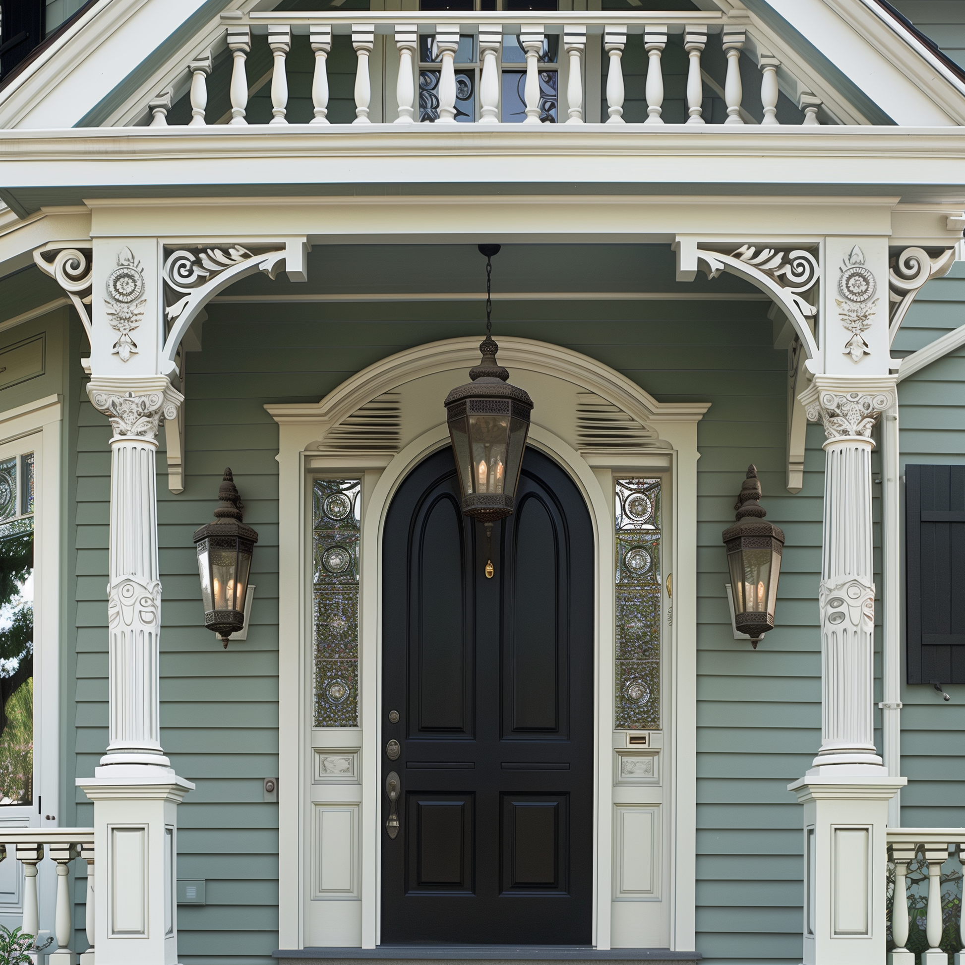 azores painted entryway
