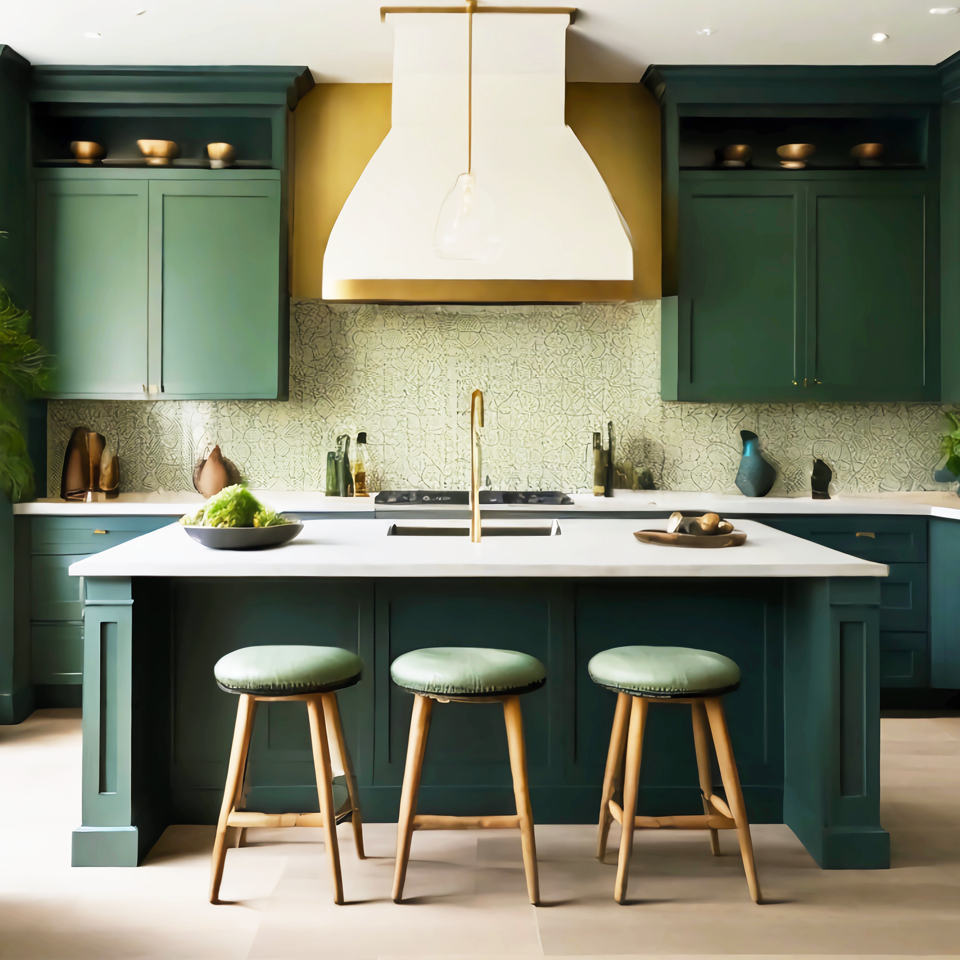 balsam painted kitchen