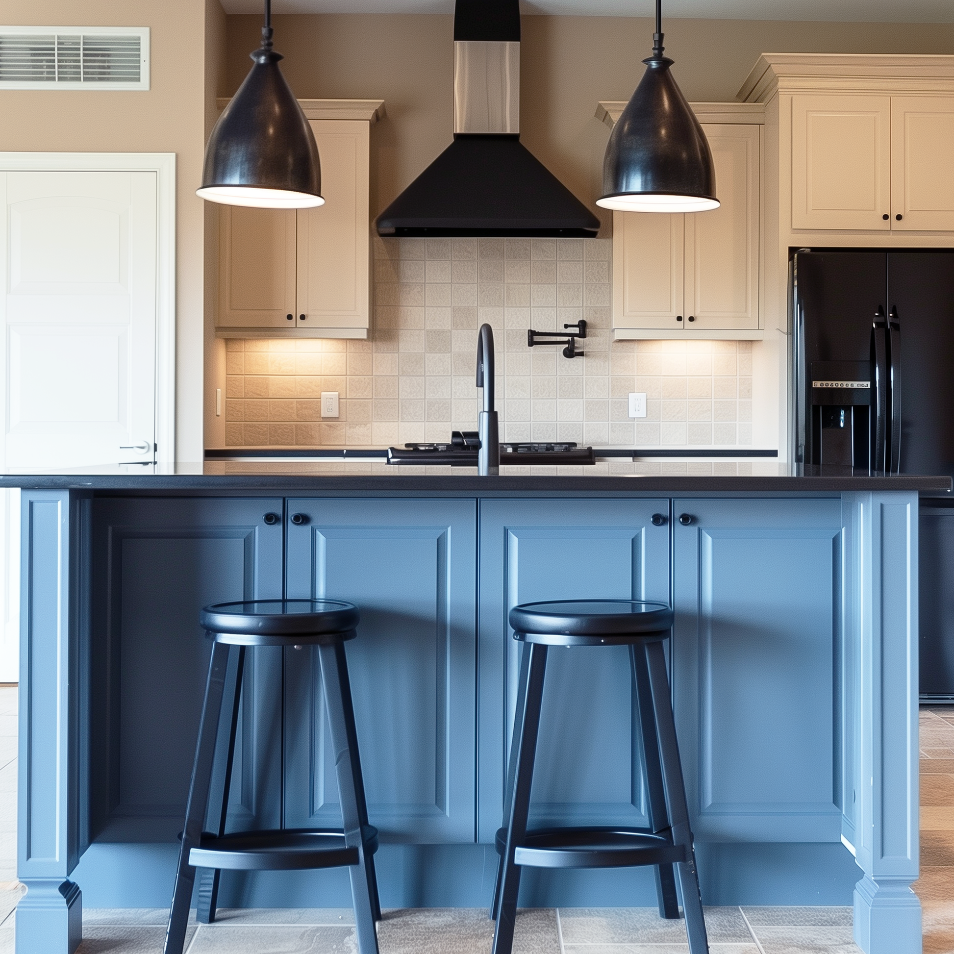 bar harbor beige painted kitchen