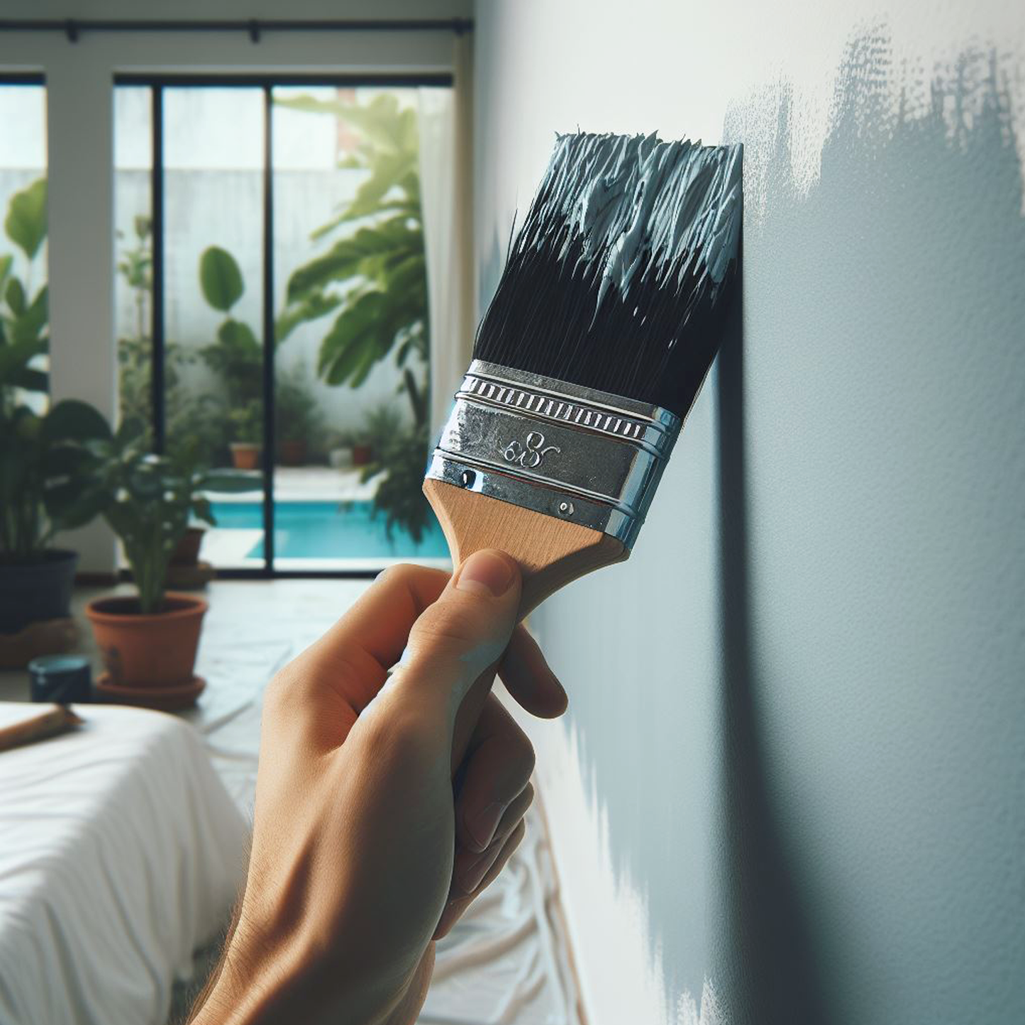 beach glass paint brush