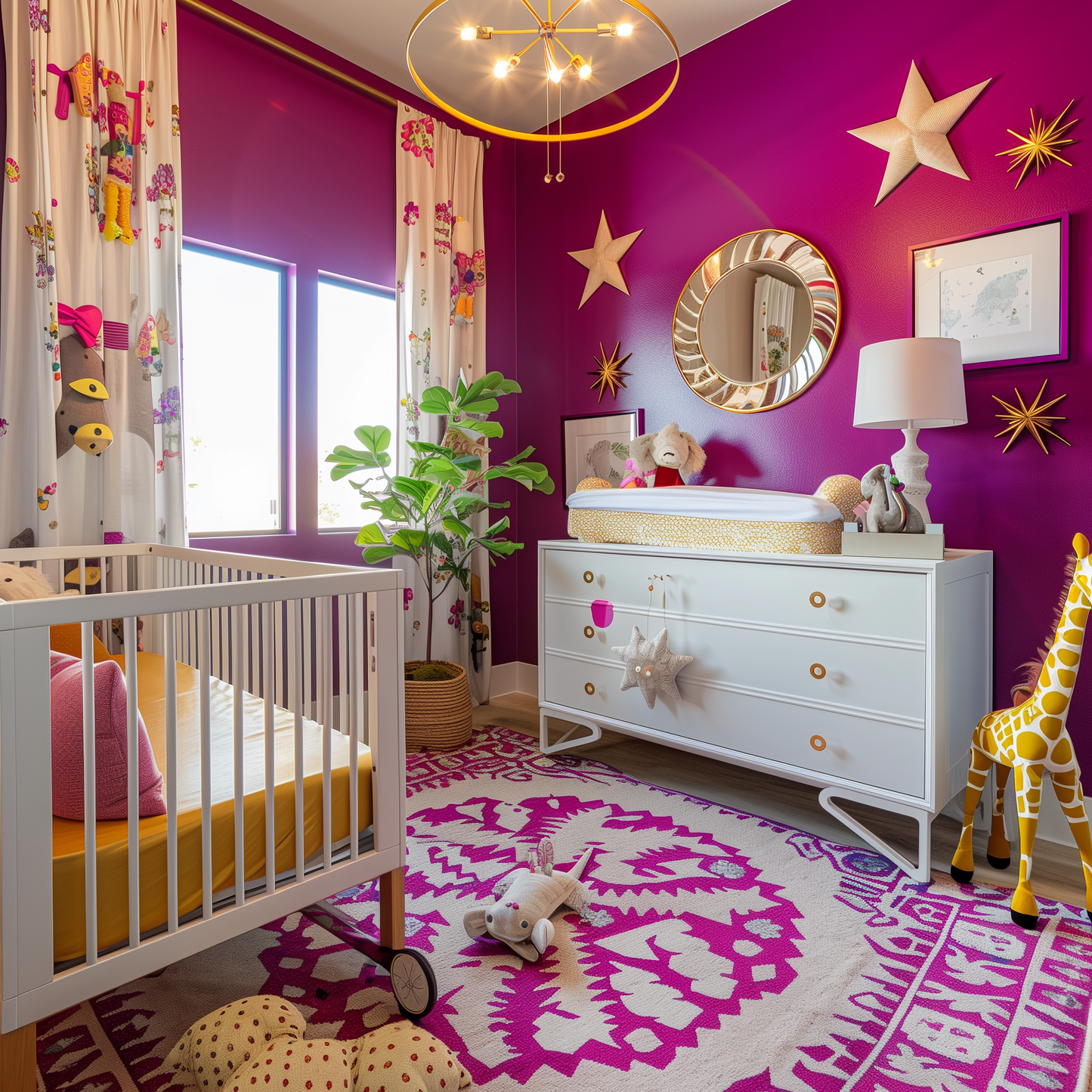 berry fizz painted nursery
