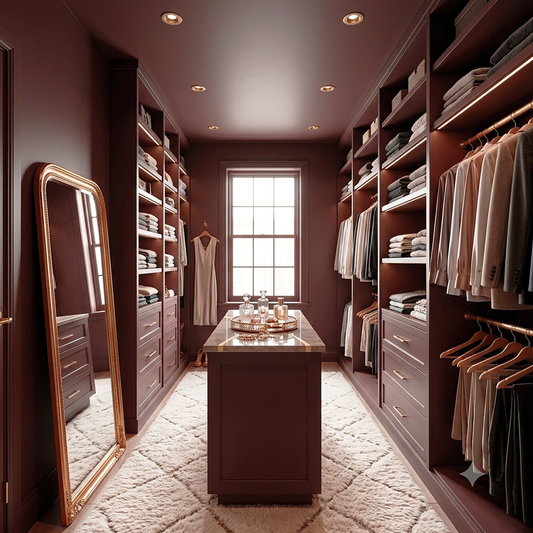 bewitched painted walk in closet