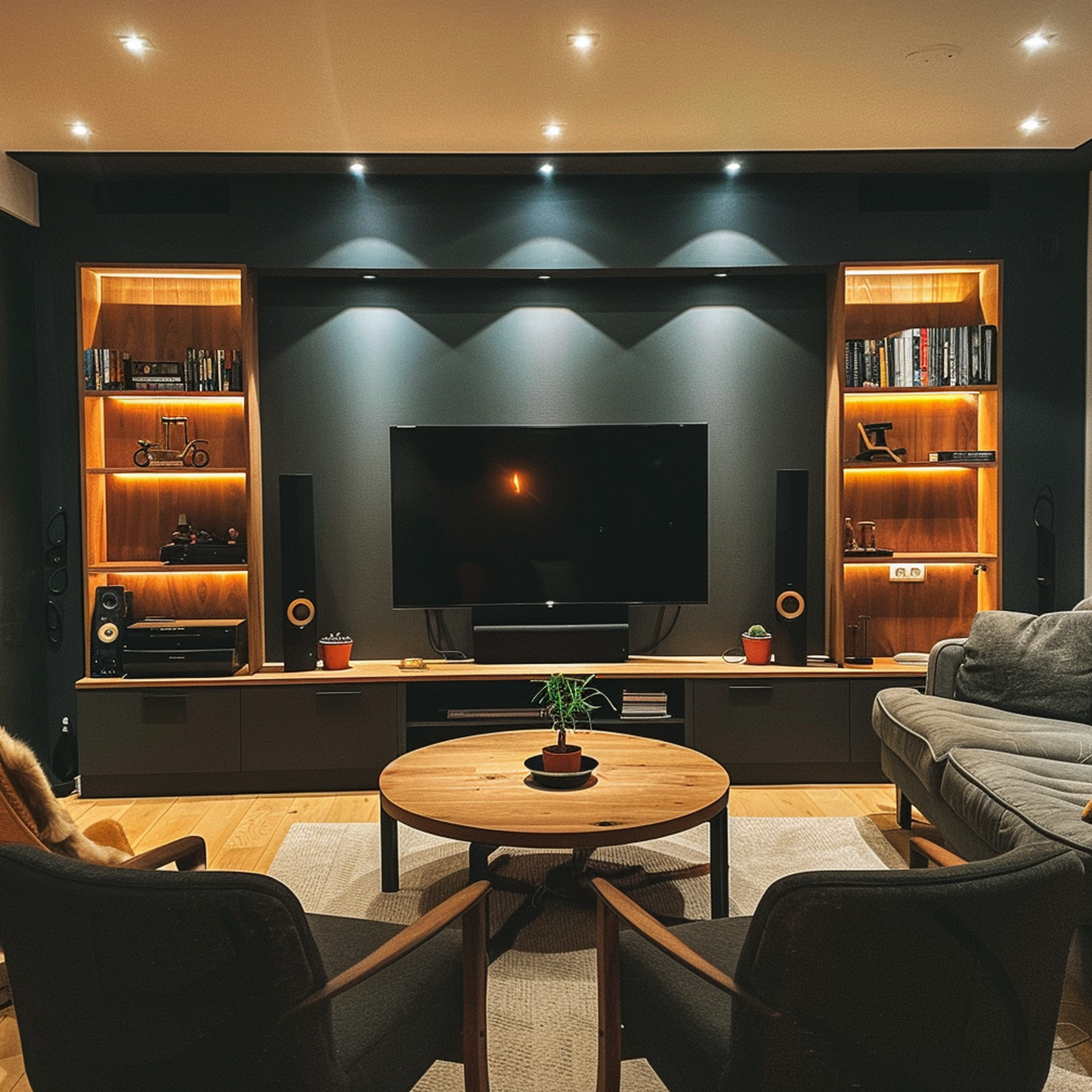 blacktop painted living room