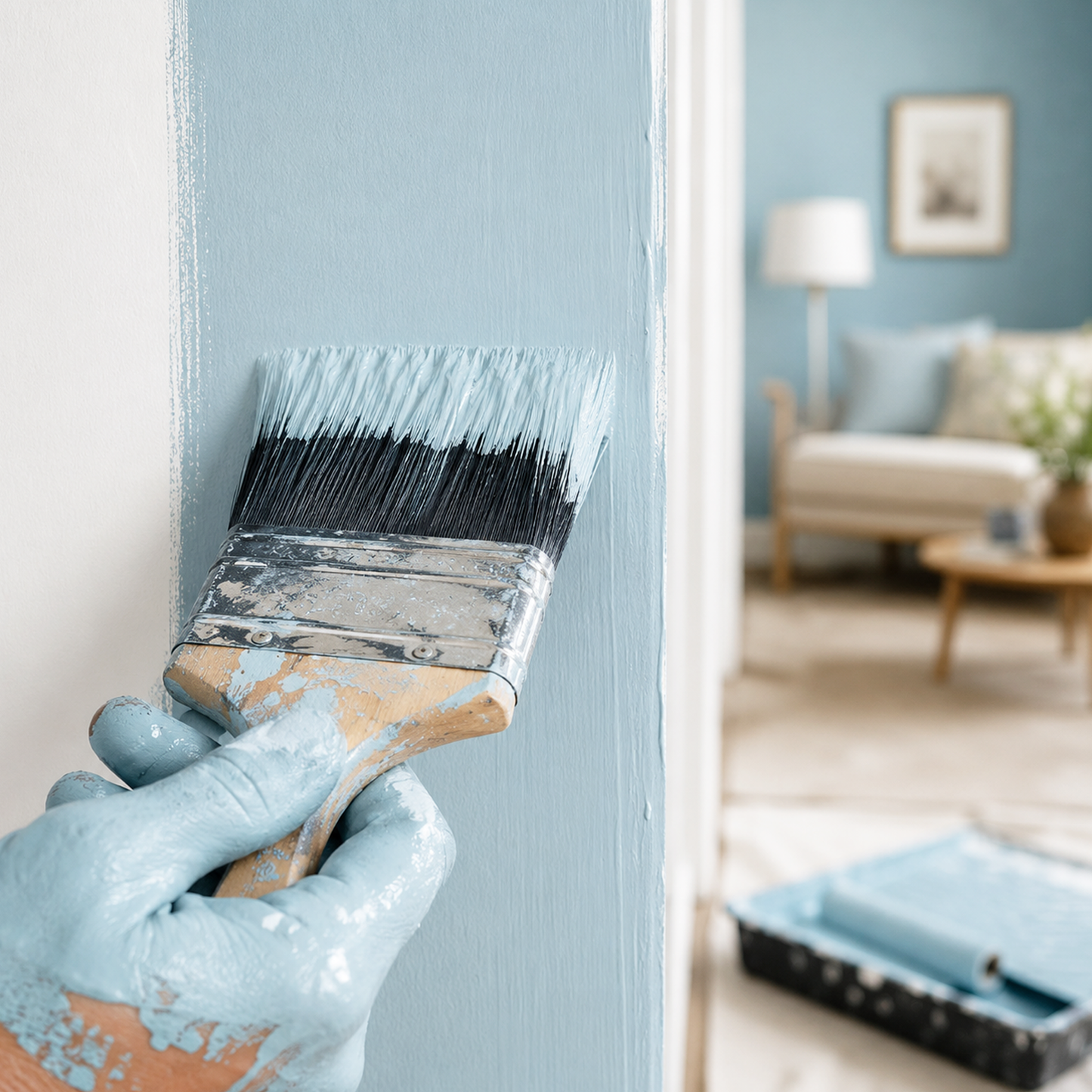 blue allure paint brush