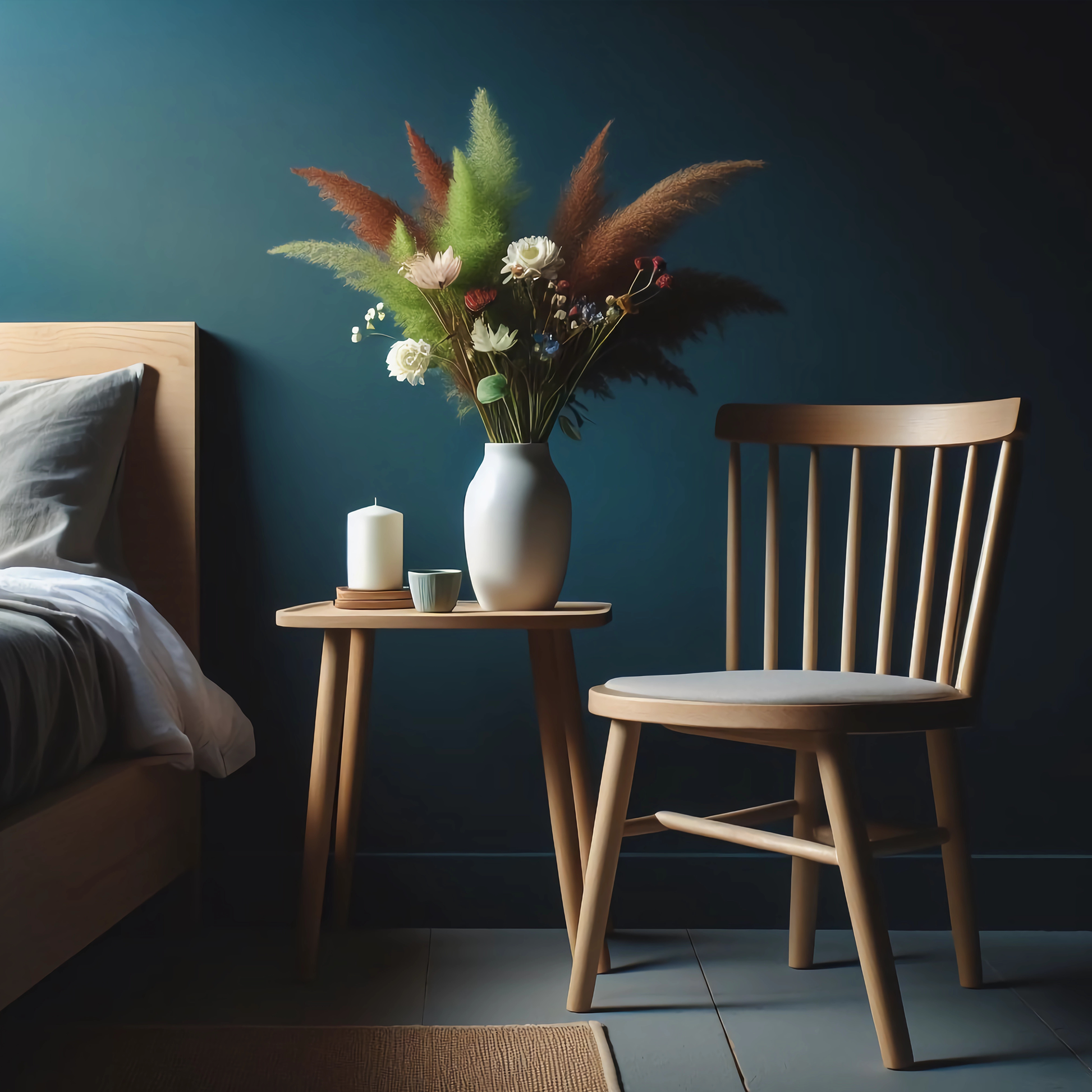 blue danube painted bedroom