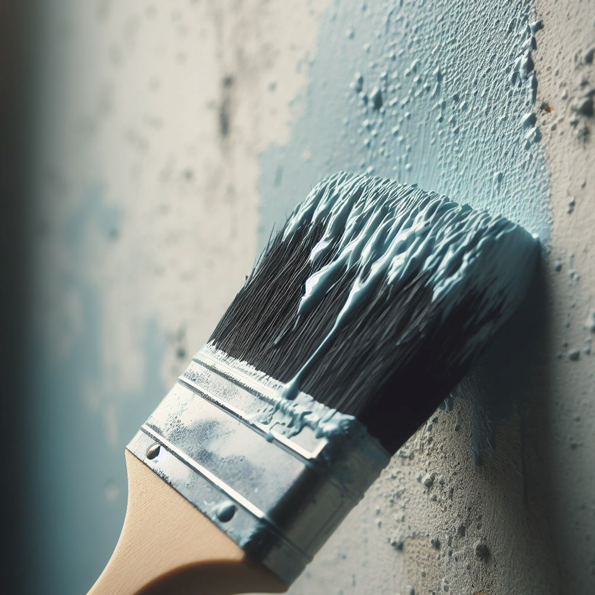 blue lace paint brush