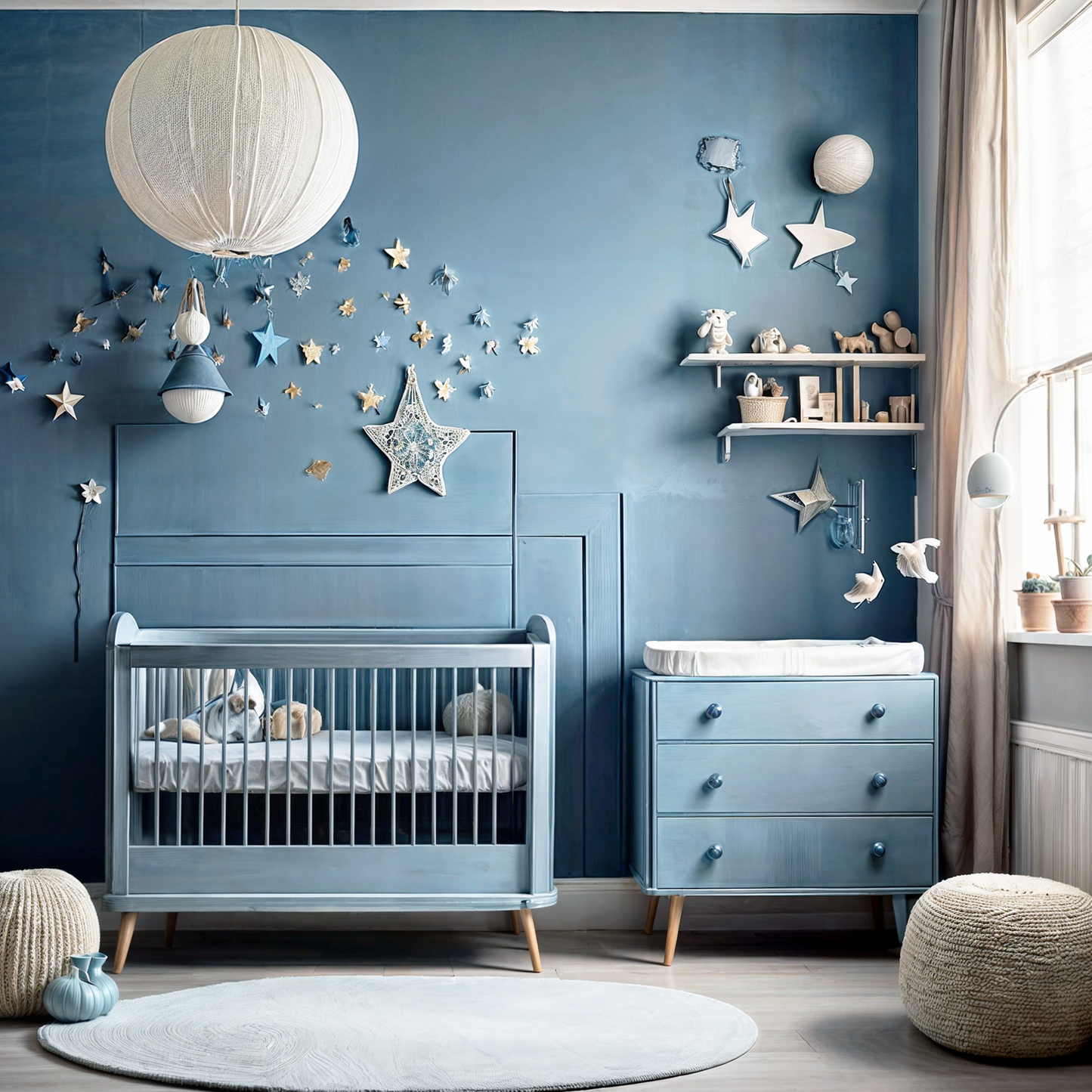 blue nose painted nursery