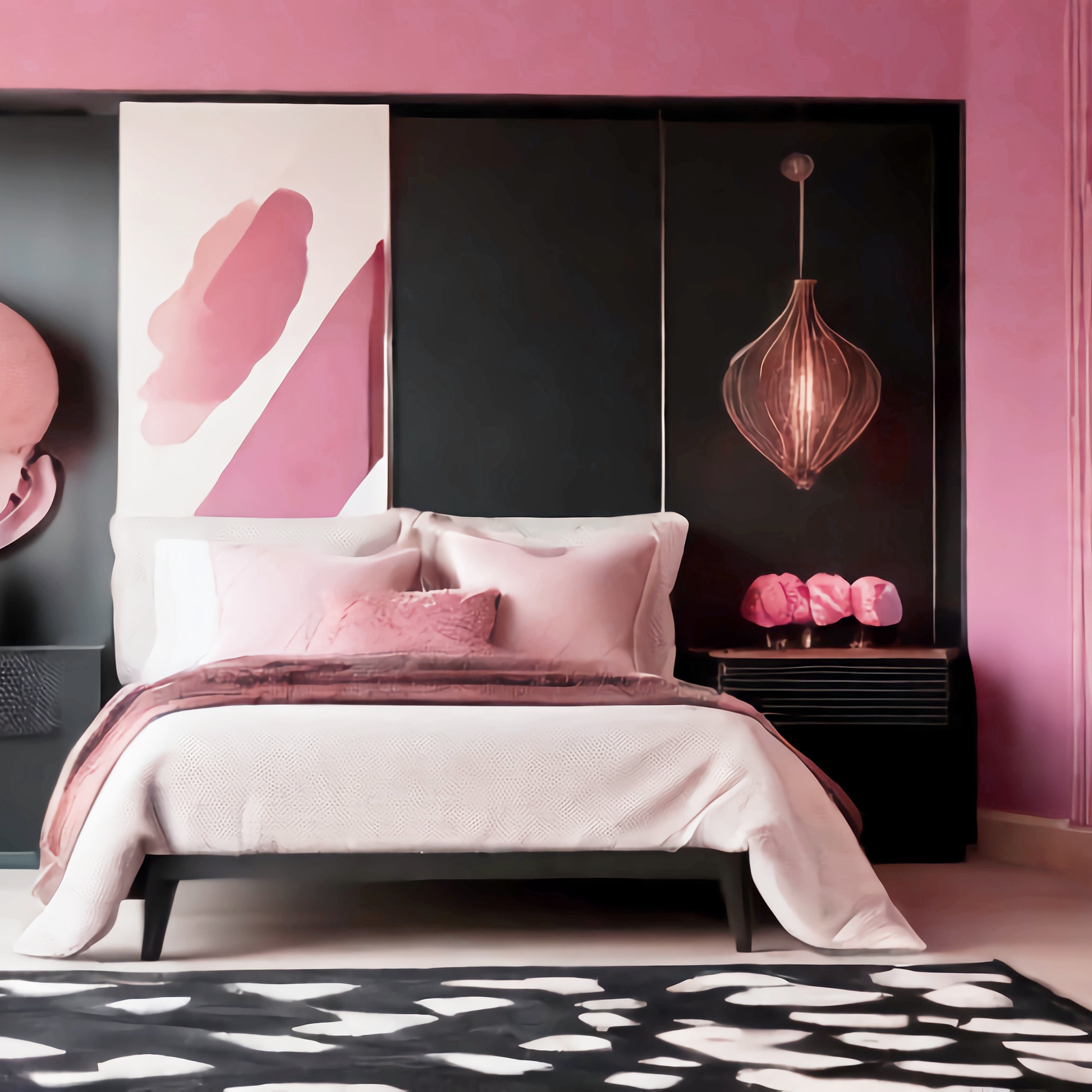 blushing bride painted bedroom