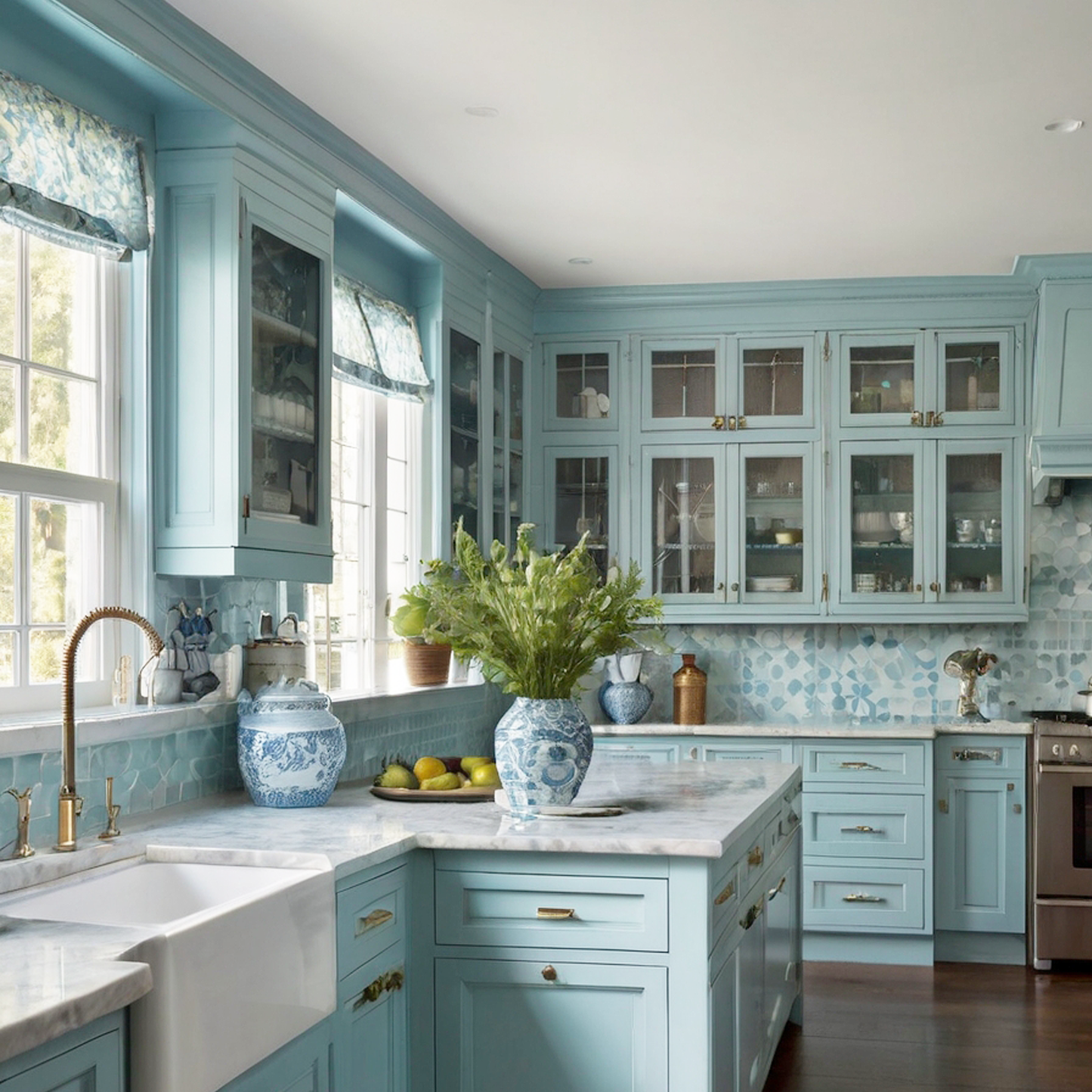 breath of fresh air painted kitchen