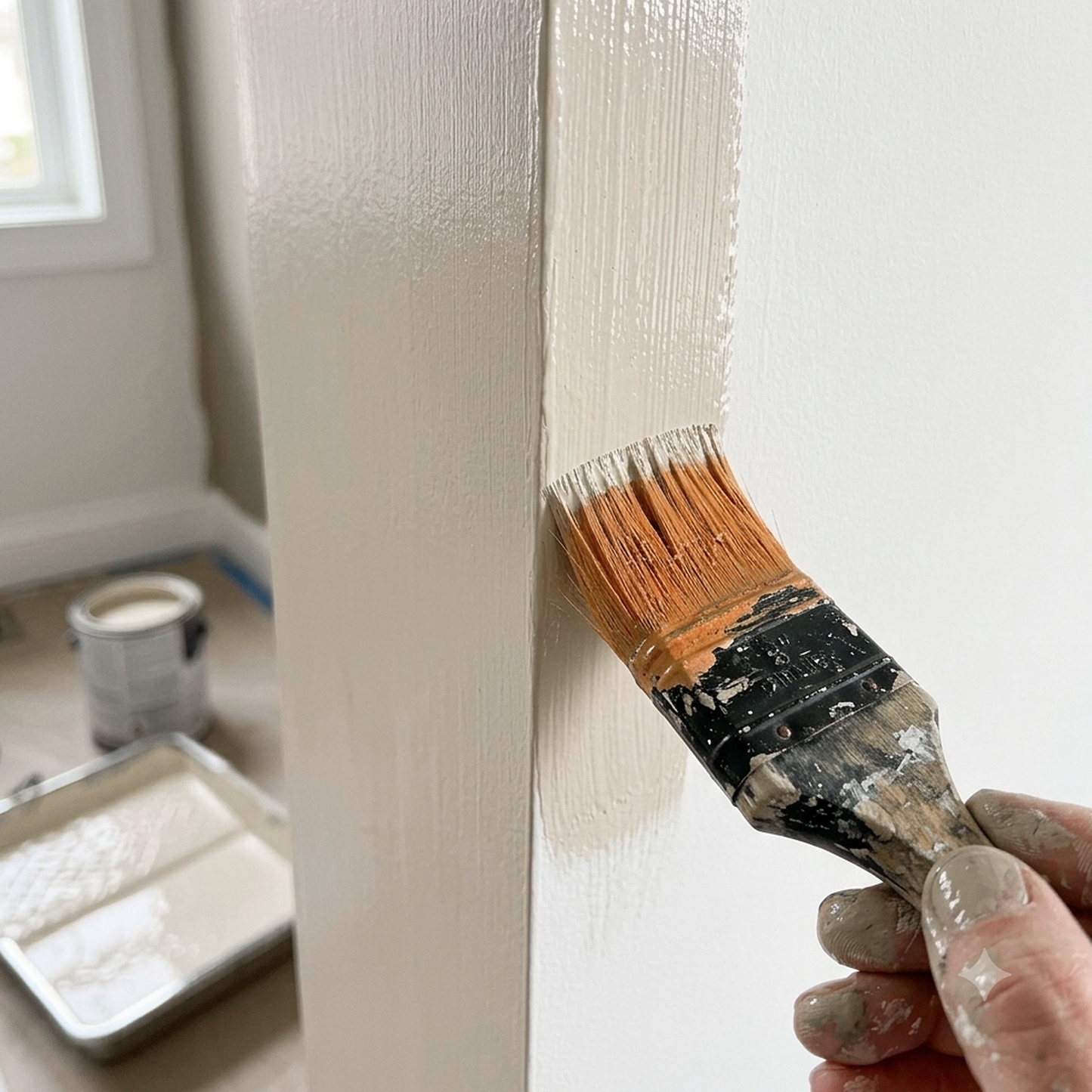 bruton white paint brush