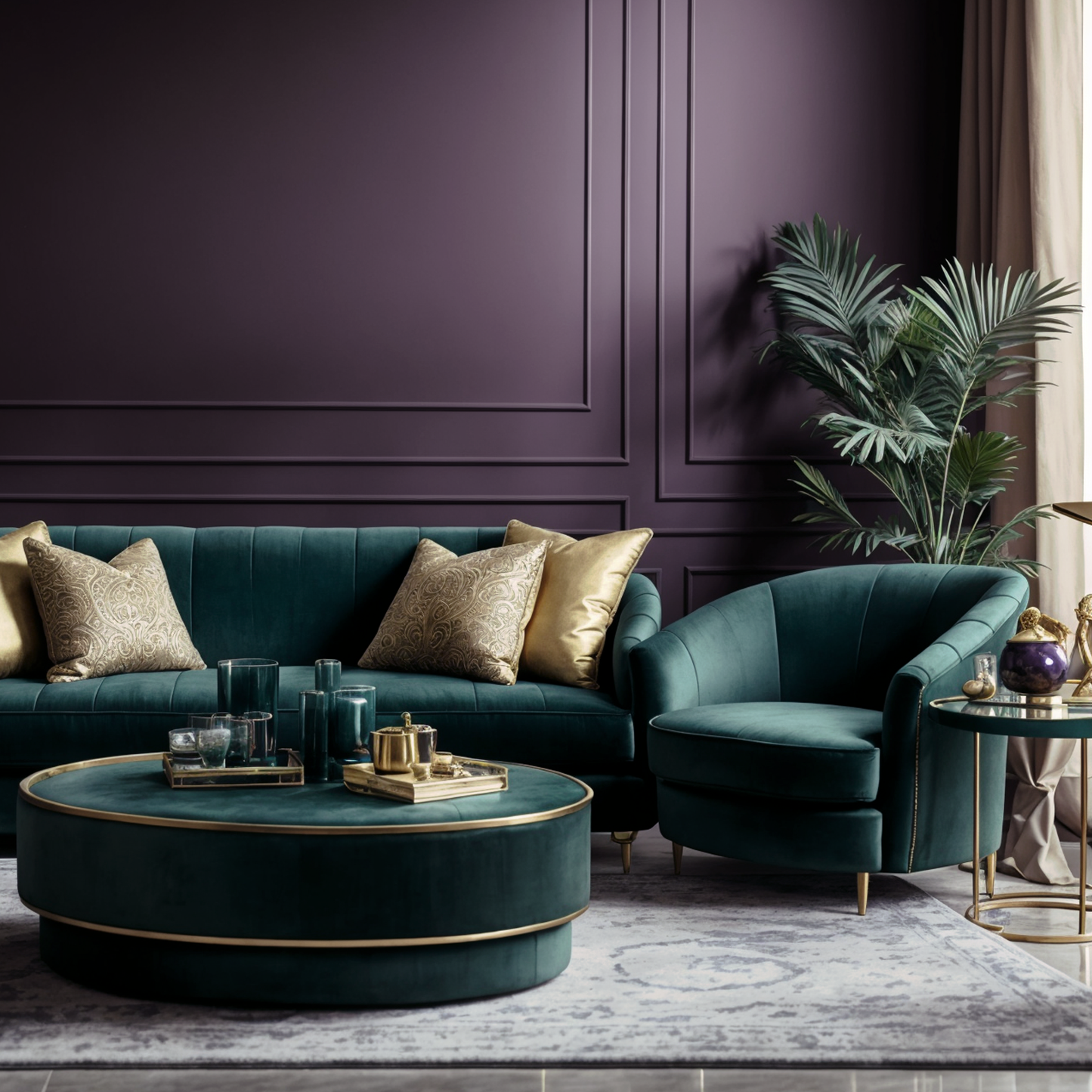 chambourd painted living room