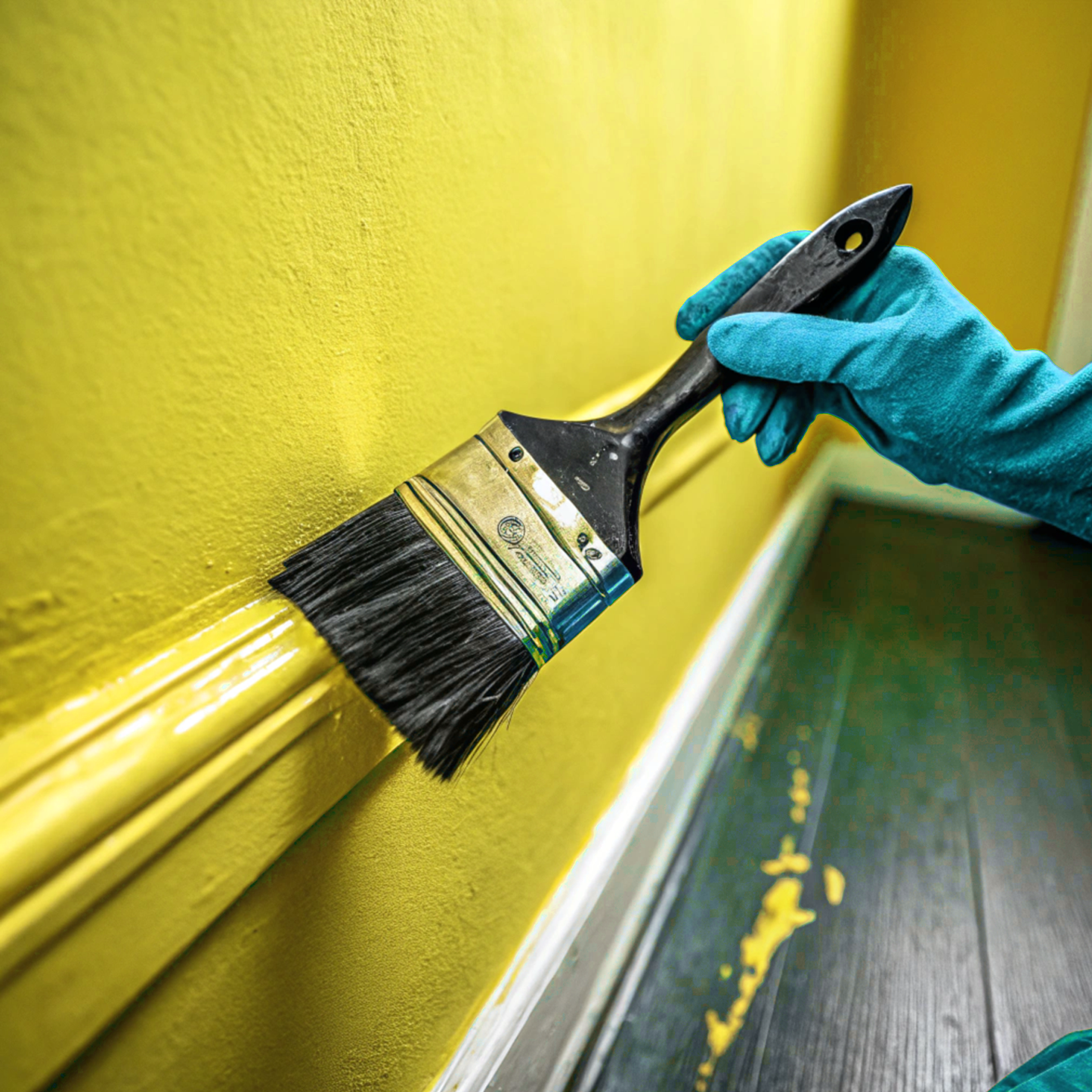 chartreuse paint brush