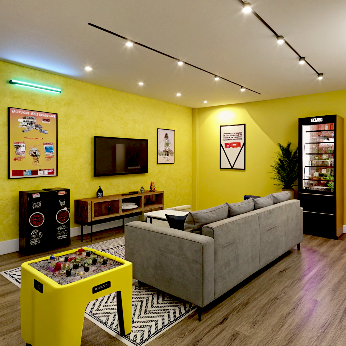 citrus burst painted game room