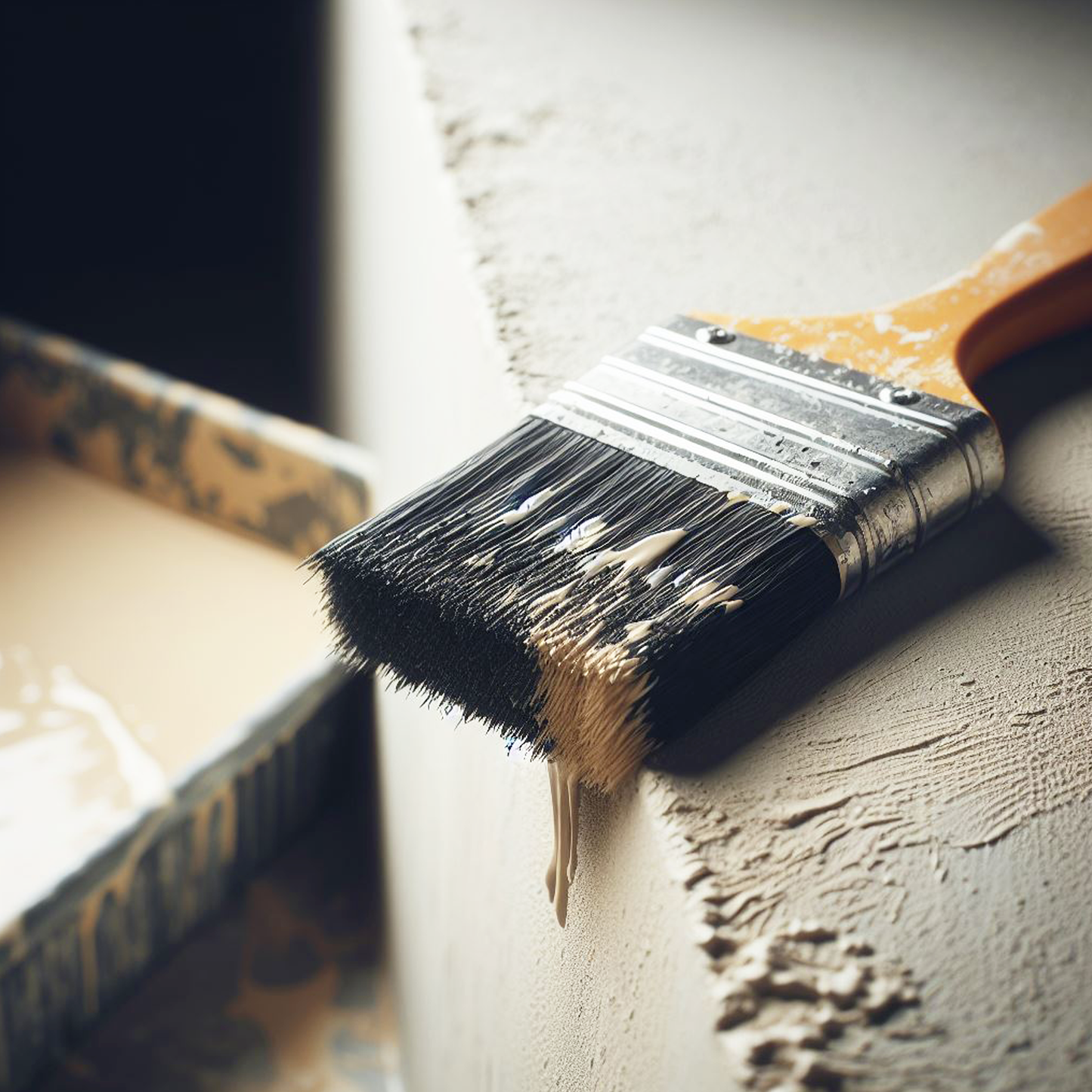 classic gray paint brush