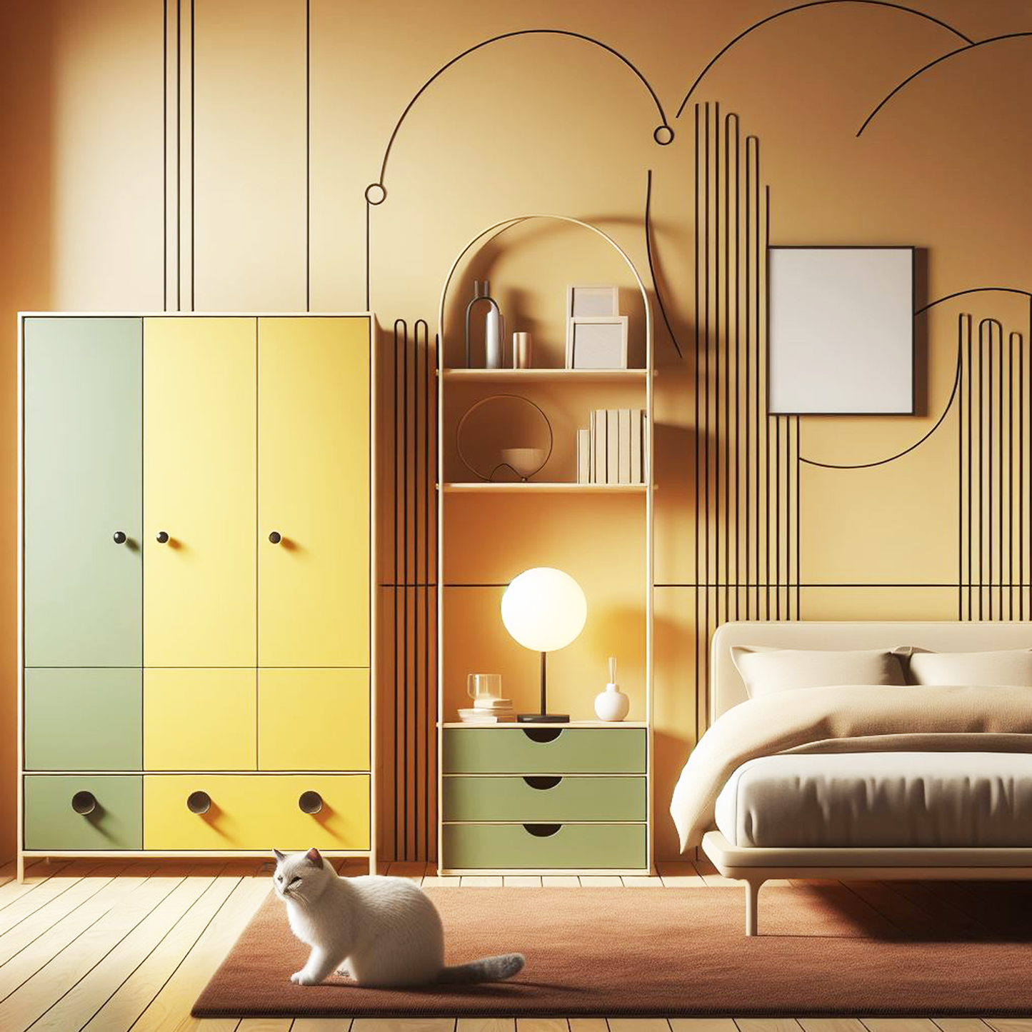 concord ivory painted bedroom