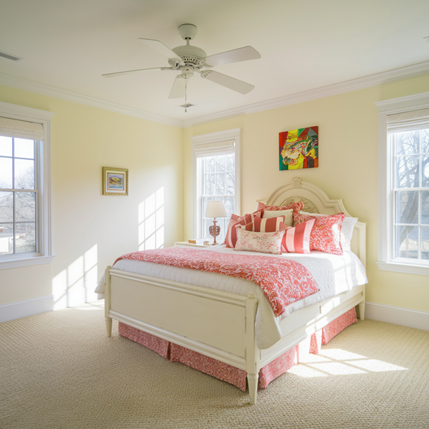 creme fraiche painted bedroom
