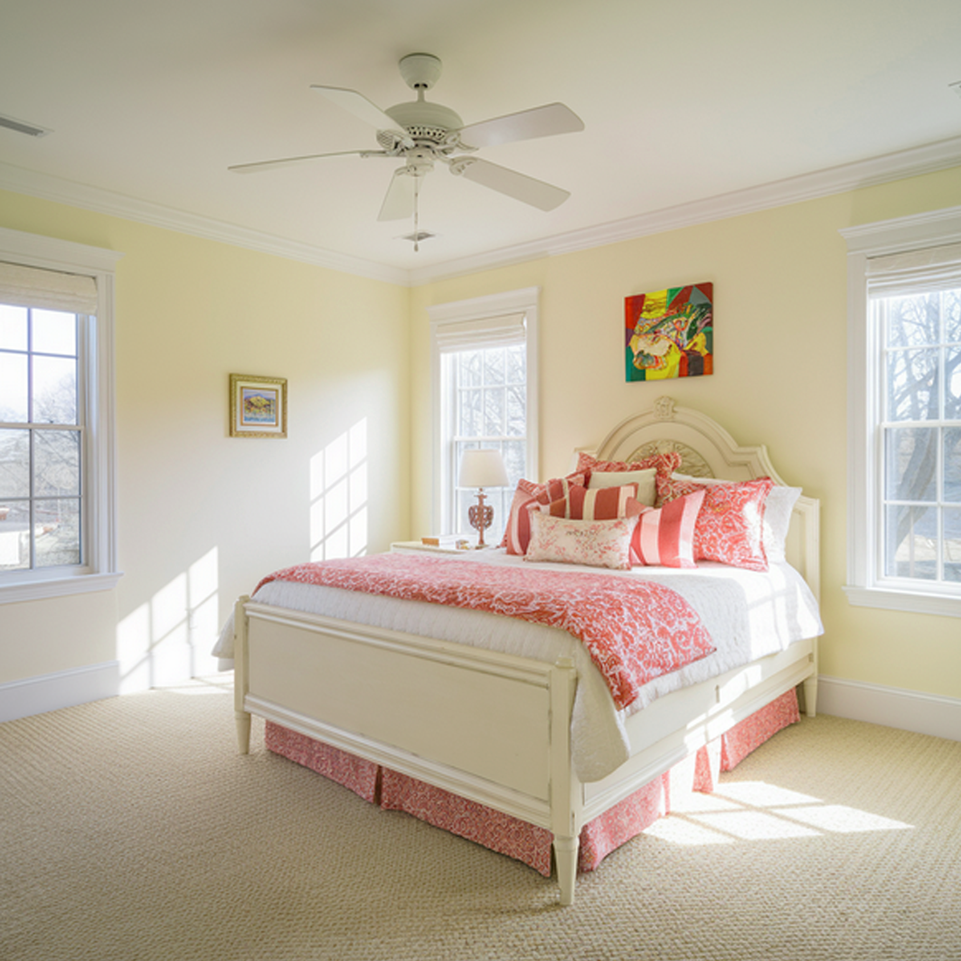 creme fraiche painted bedroom