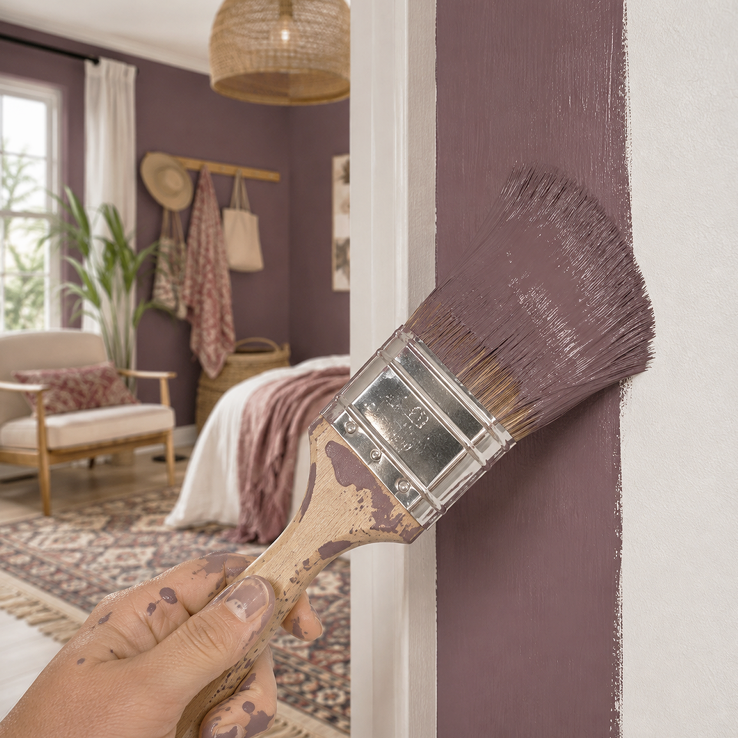 dark walnut paint brush