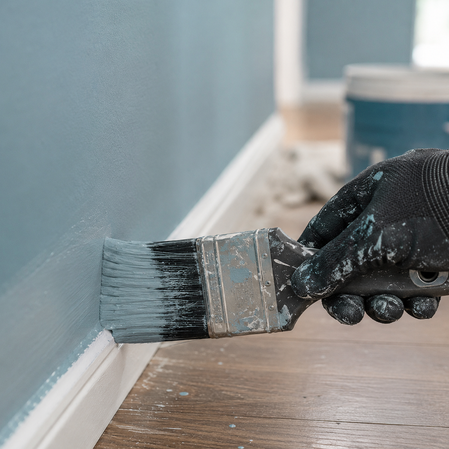 dusty cornflower paint brush