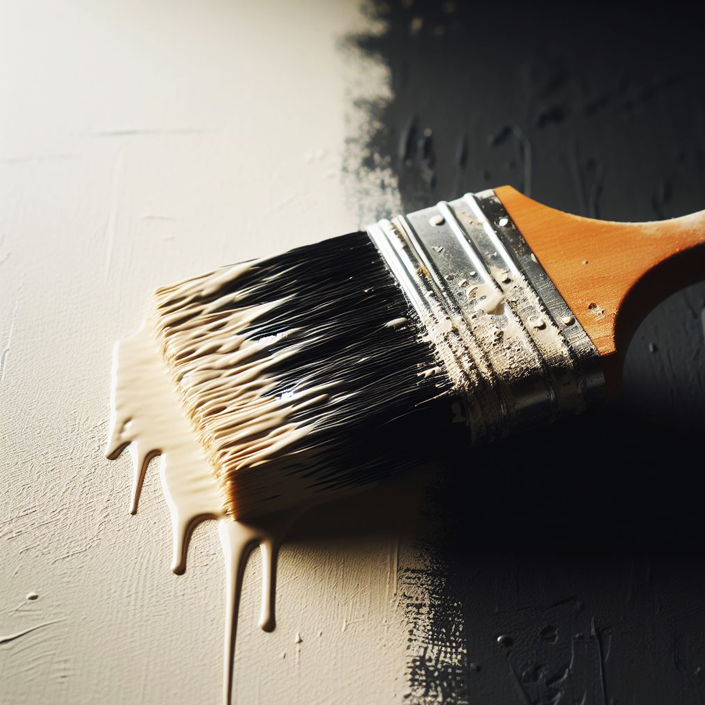 feather down paint brush