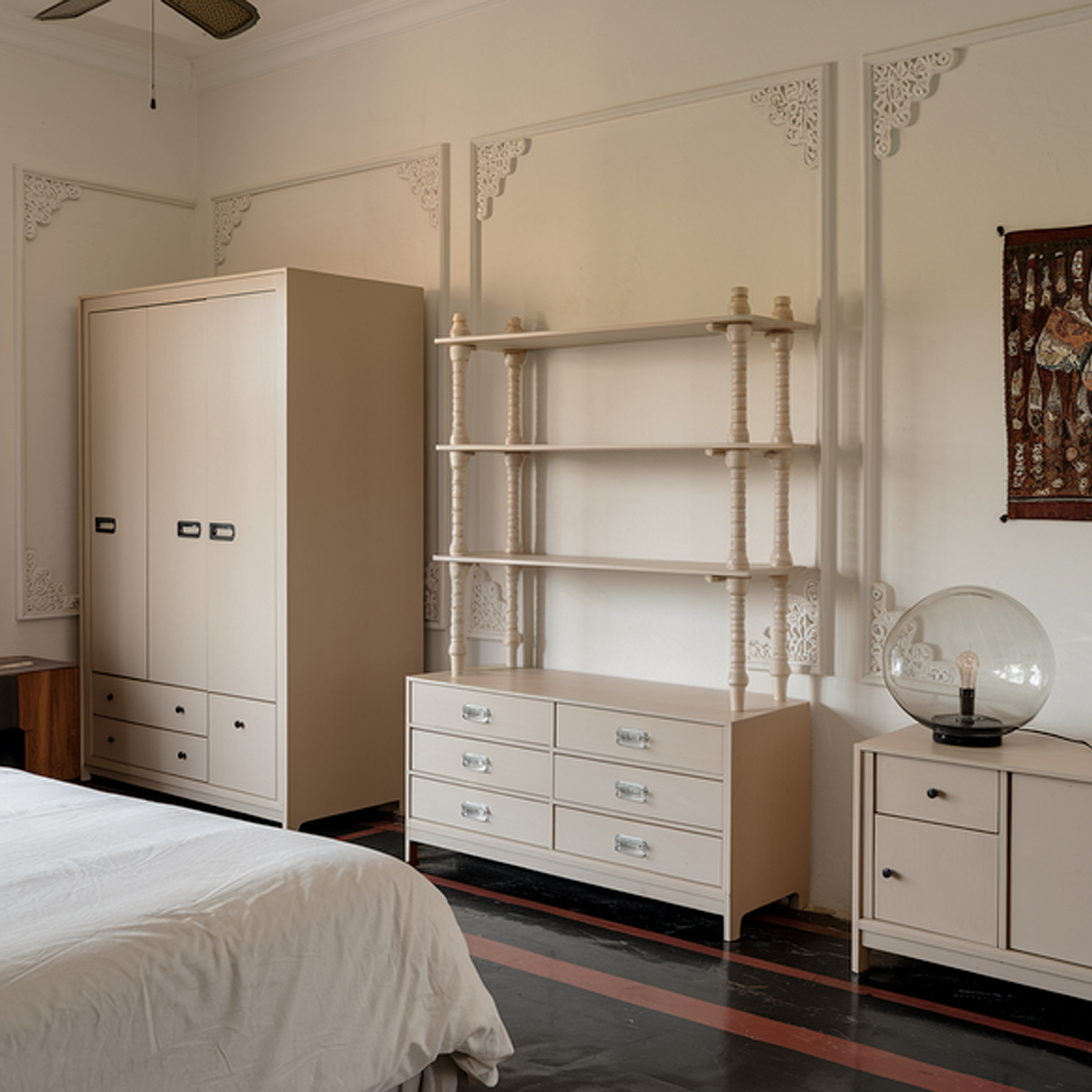 frosted toffee painted bedroom
