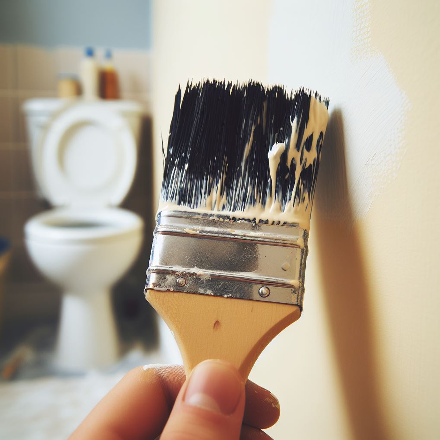 golden straw paint brush