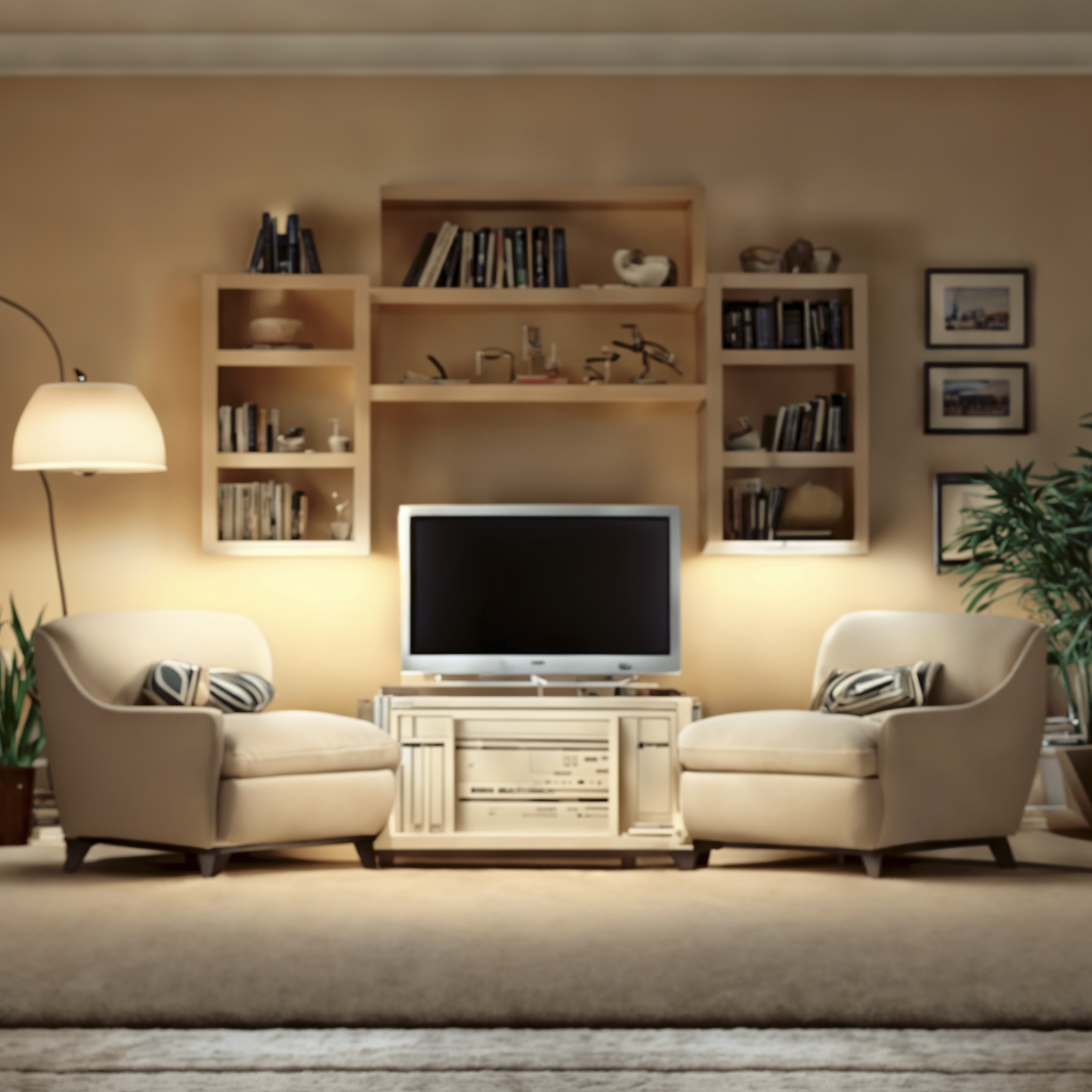 golden straw living room