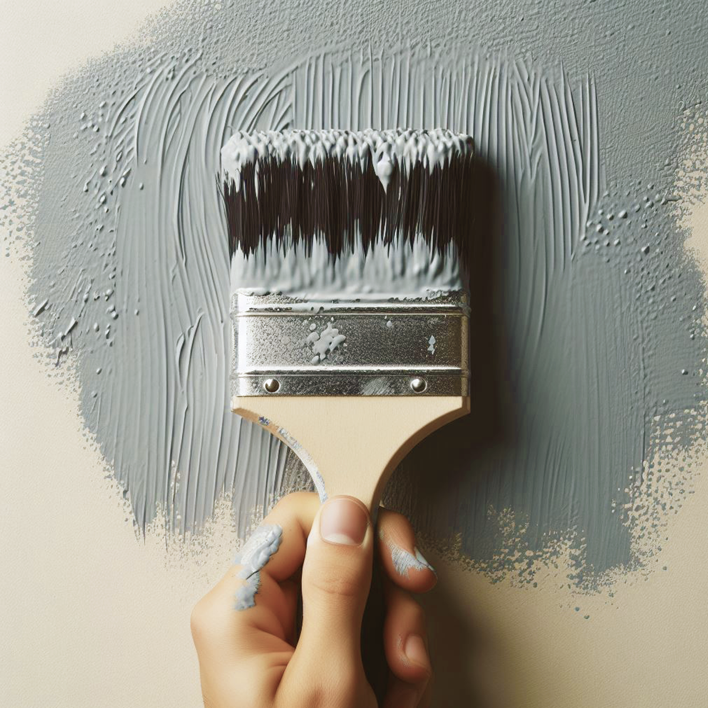 gray owl paint brush