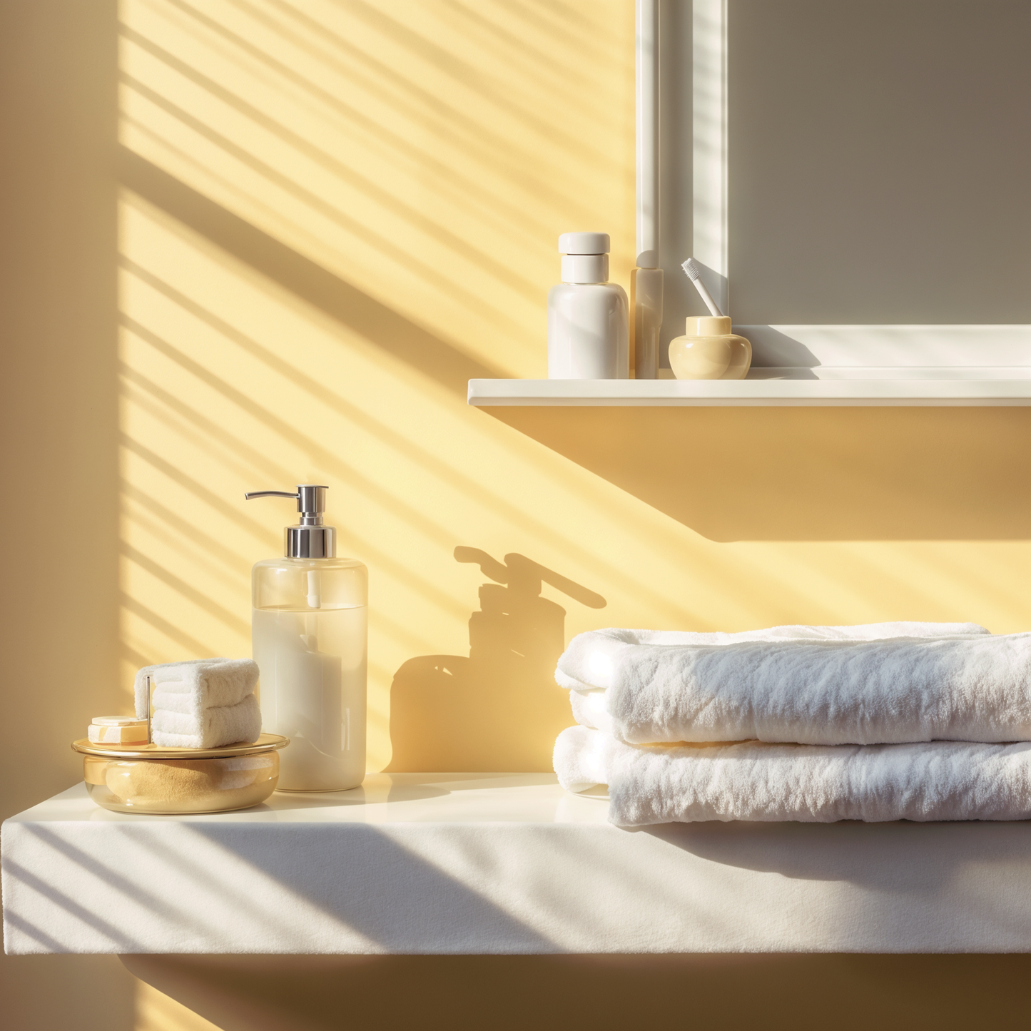 hawthorne yellow painted bathroom