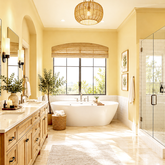 honeywheat painted bathroom