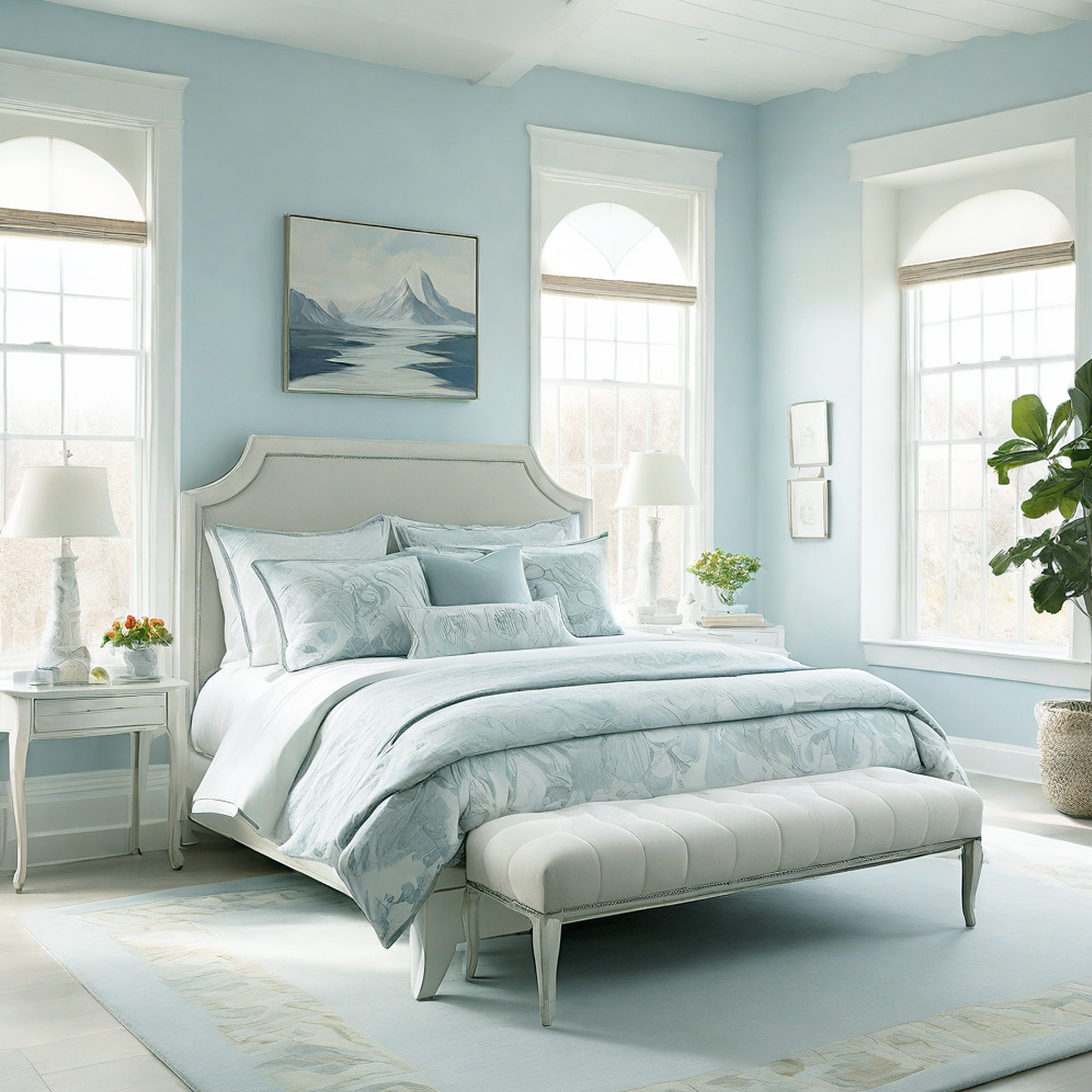 iceberg painted bedroom