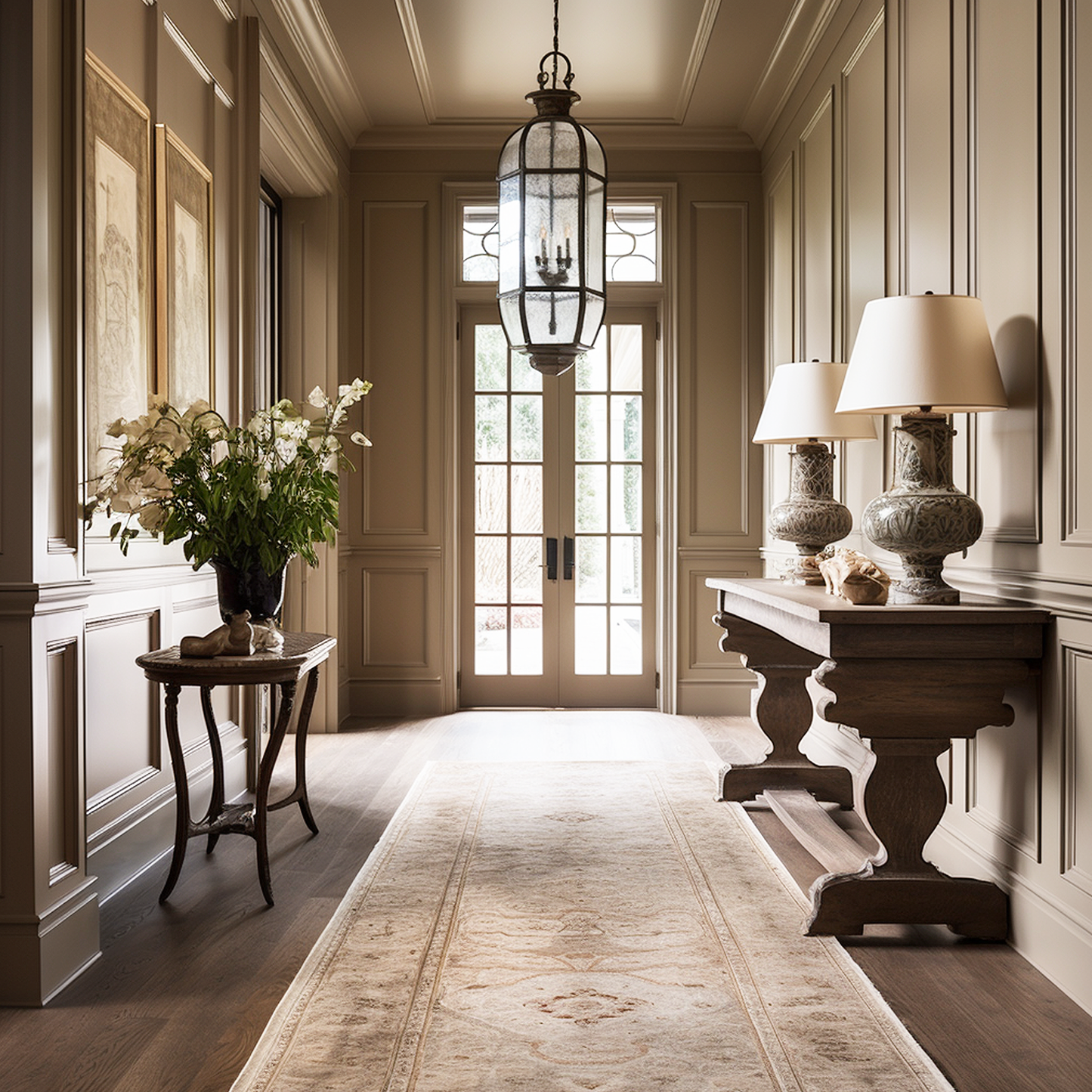 indian river painted hallway