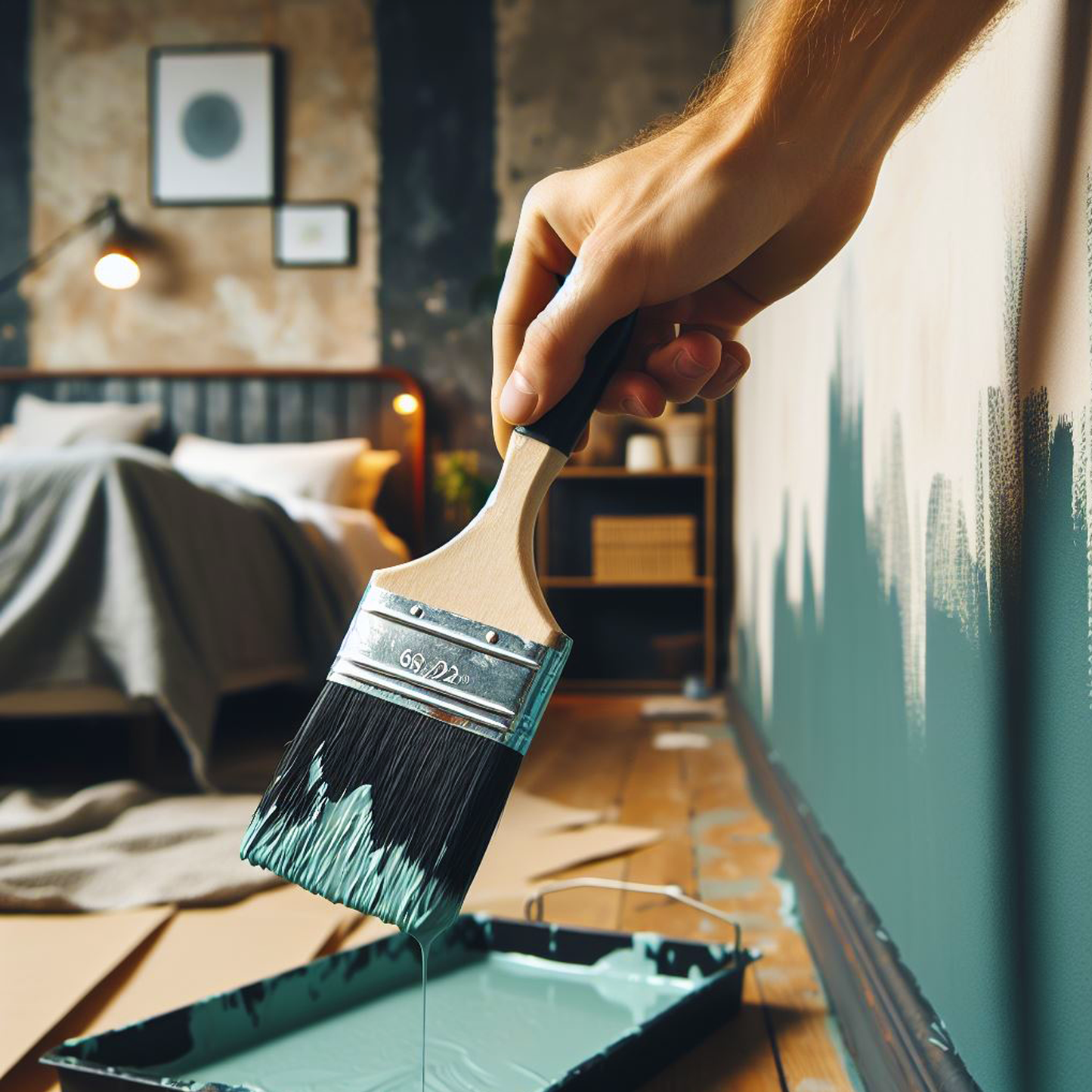 intercoastal green paint brush
