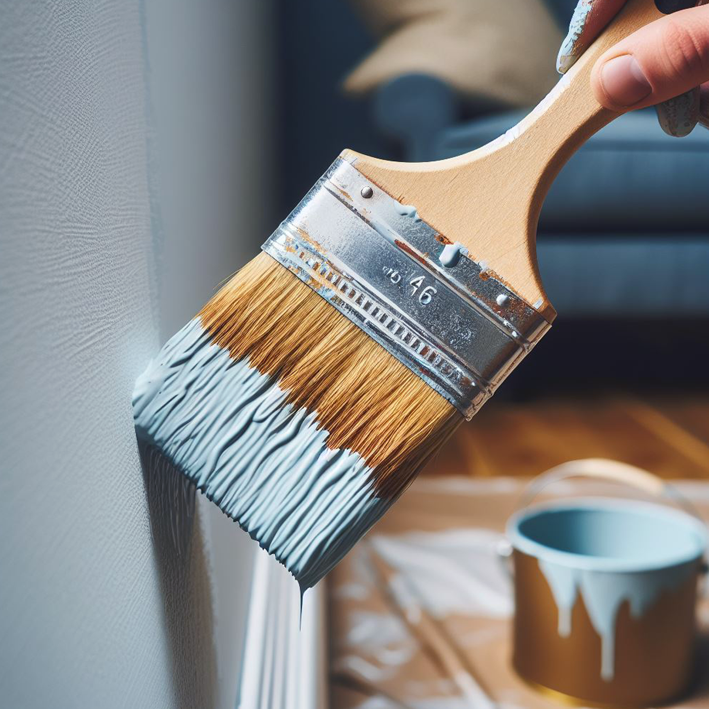 lavender blue paint brush