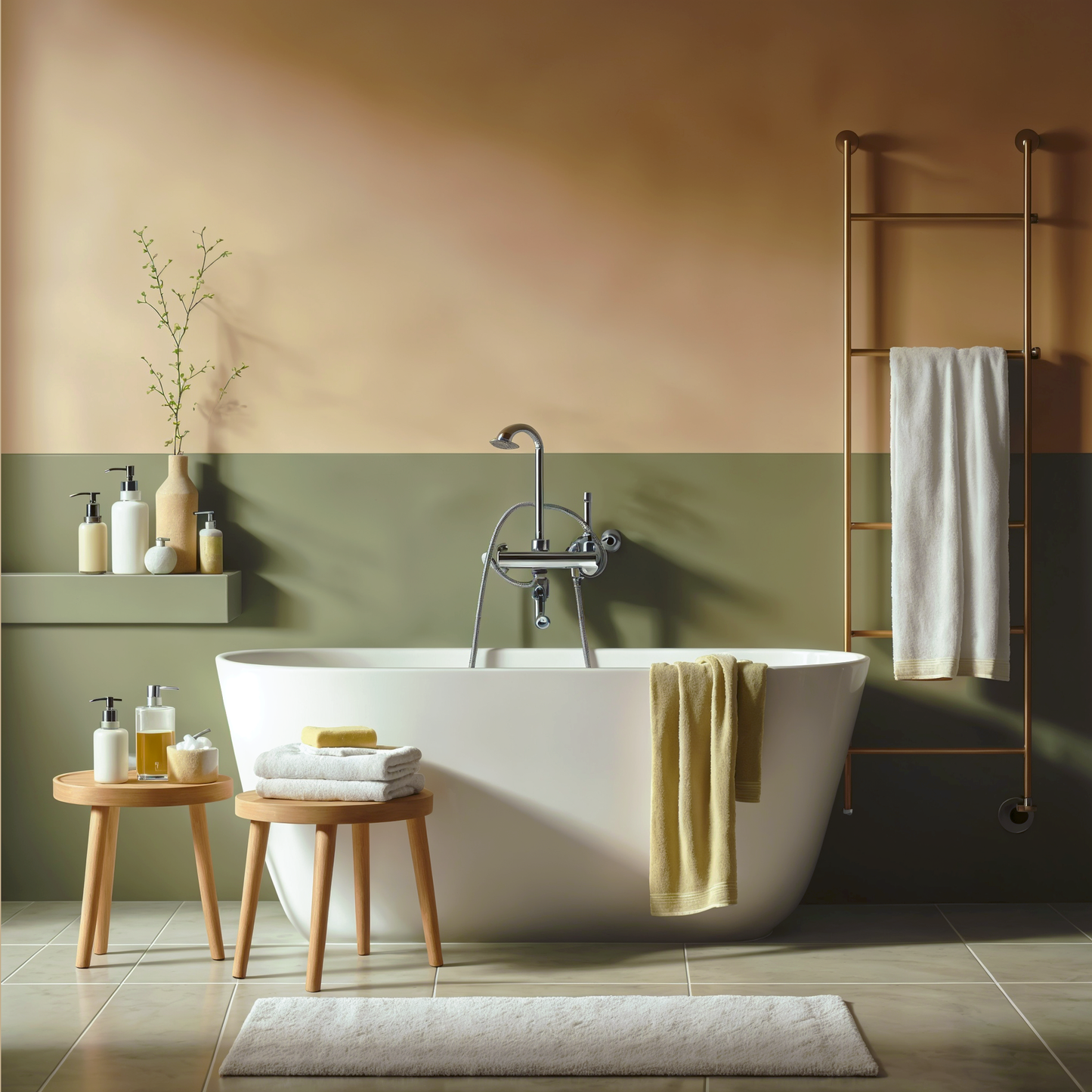 lenox tan painted bathroom