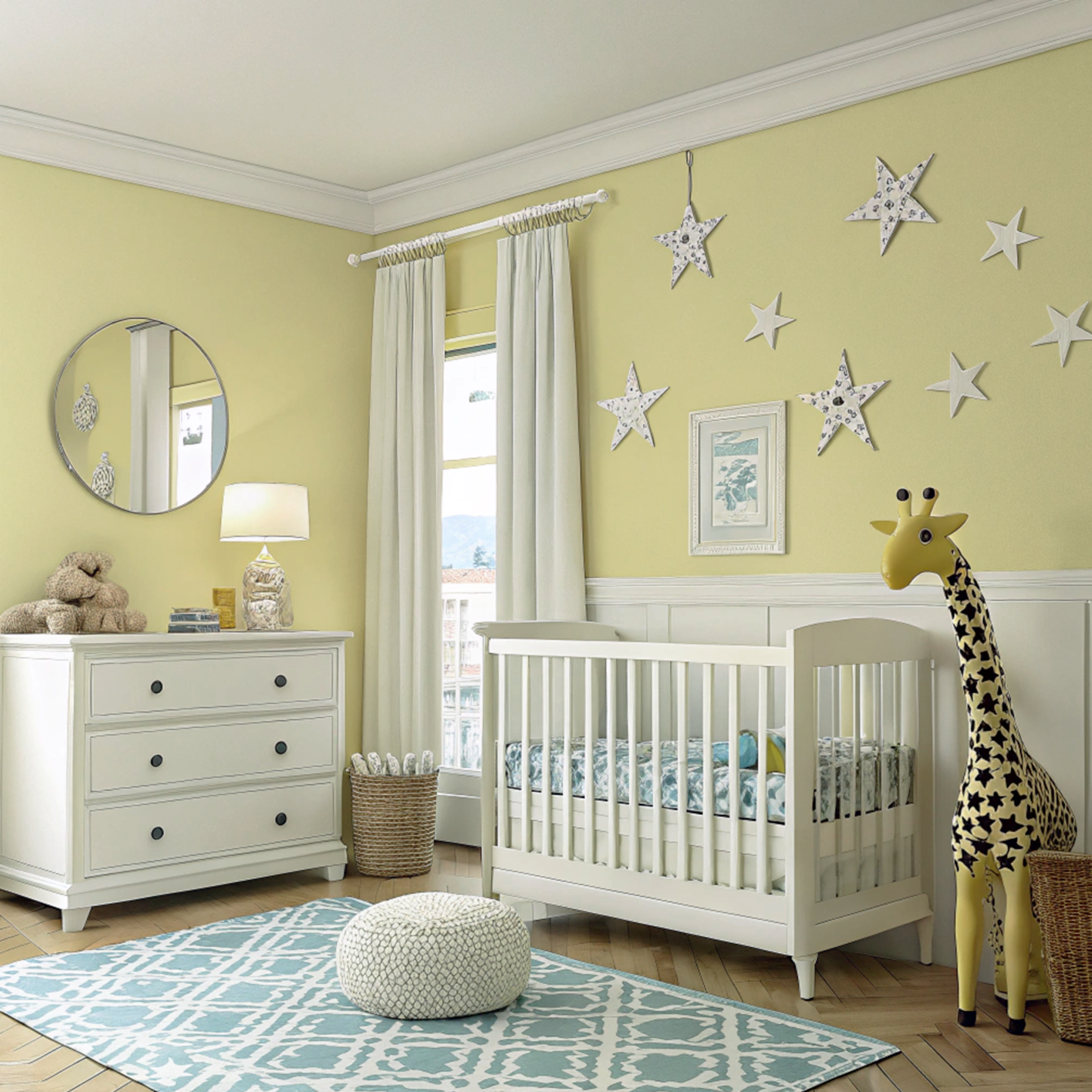 lime sherbet painted nursery