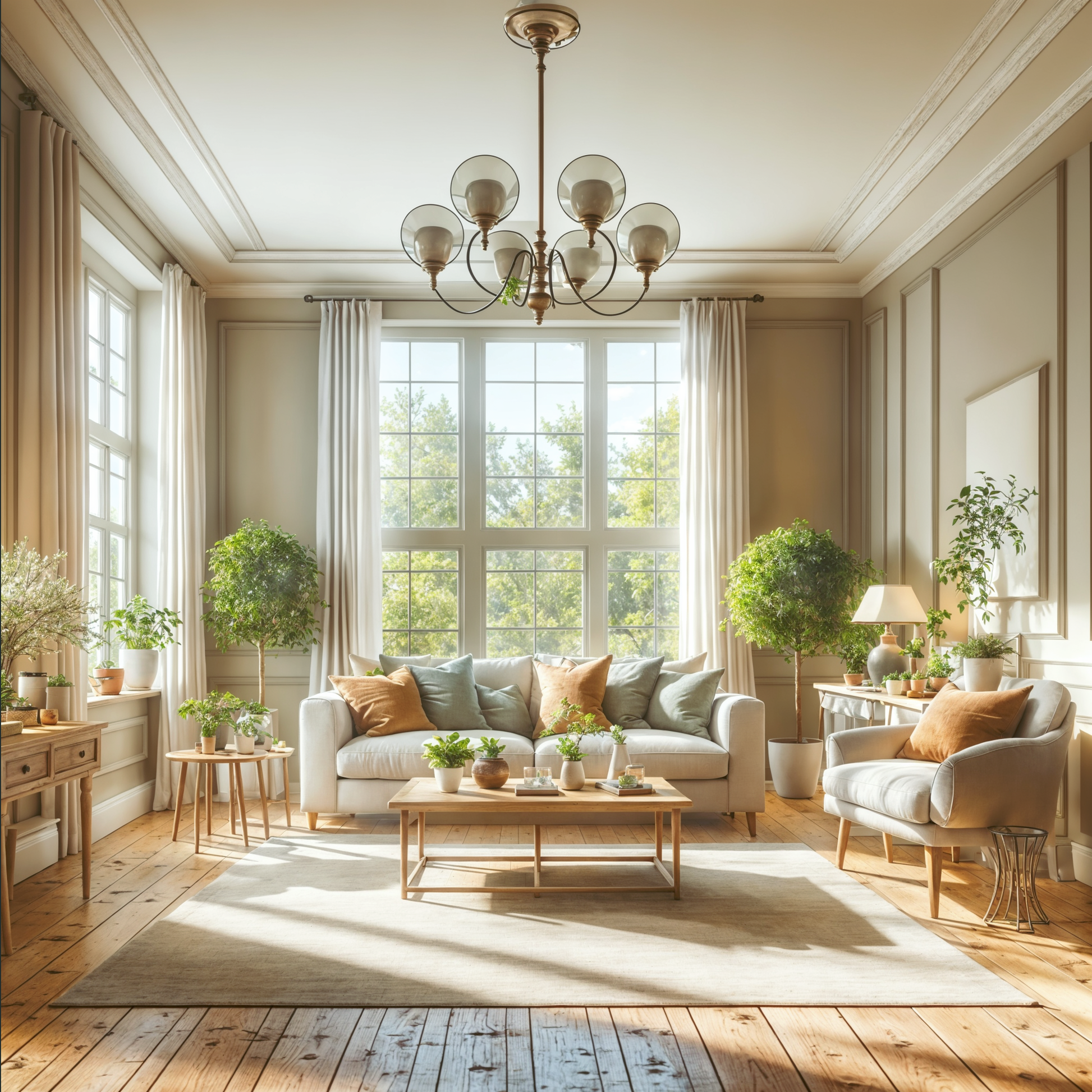 louisburg green painted living room